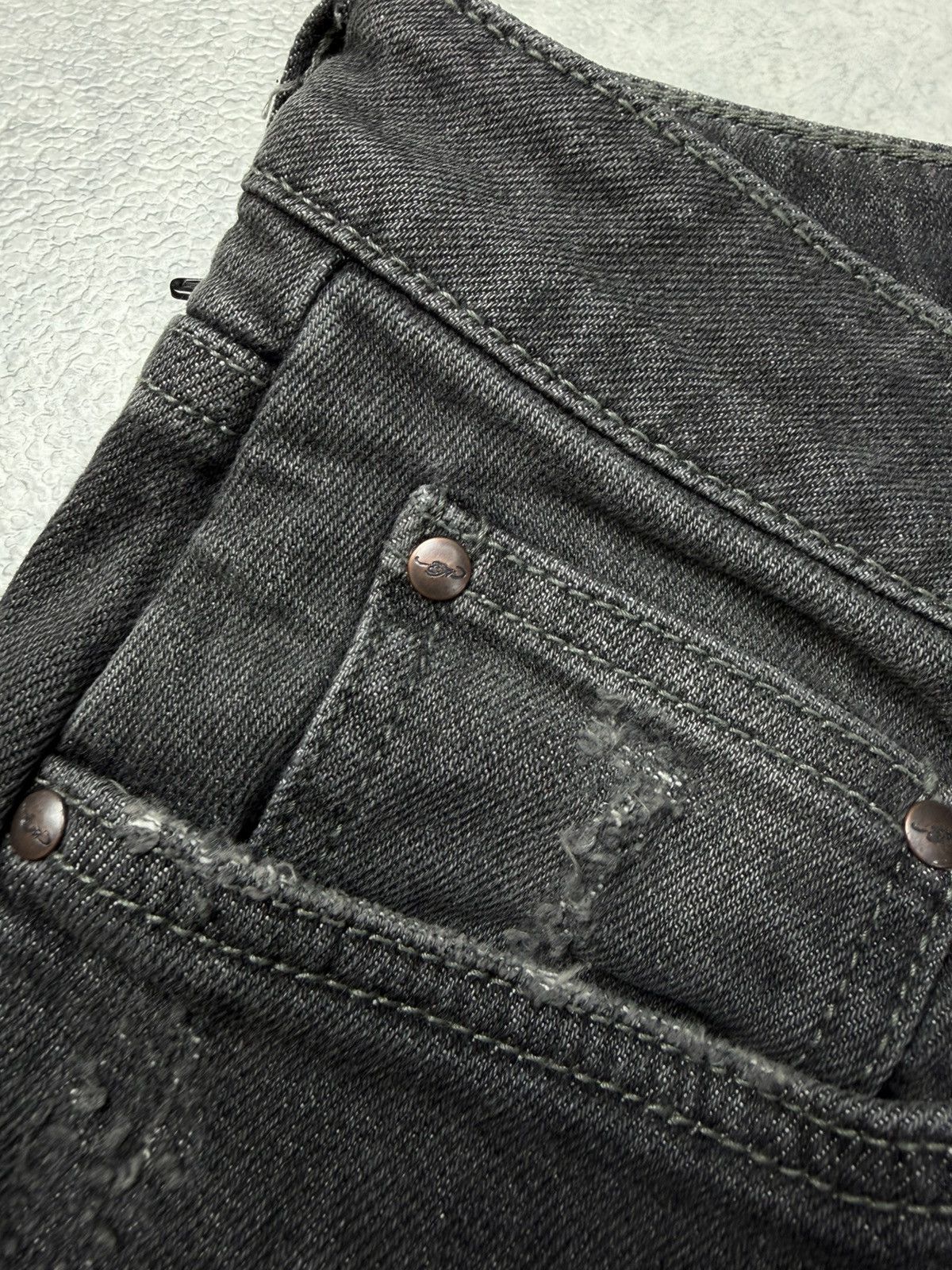 Ed Hardy Ed Hardy Rock Black Grey Wash Jeans Waist 36 Slim Fit Size US 36 / EU 52 - 7 Thumbnail