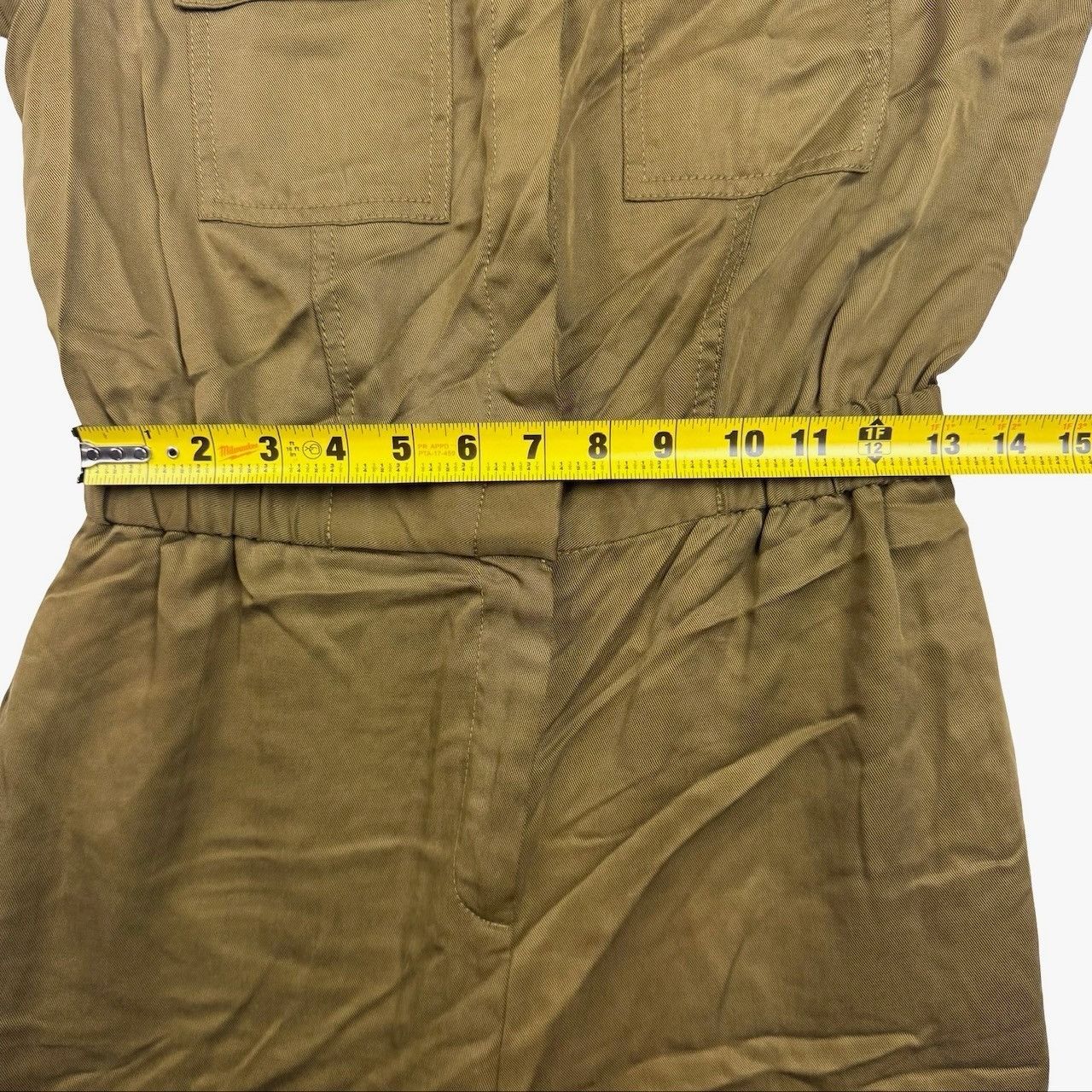 Banana Republic Banana Republic Tencel Utility Jumpsuit Brown Women's Petite Size 26" / US 2 / IT 38 - 6 Thumbnail