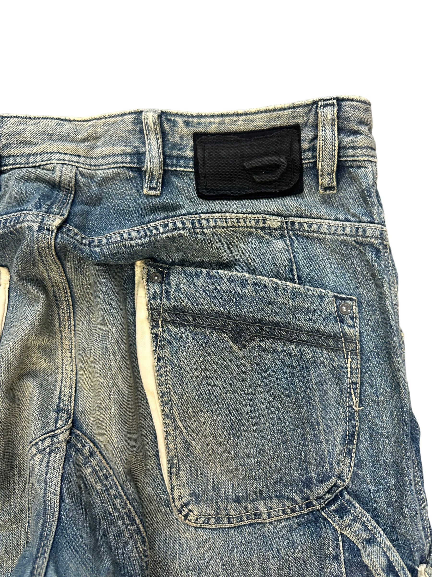 Diesel DIESEL FLAGIX CARPENTER CARGO DENIM PANT #7919-190 Size US 34 / EU 50 - 16 Thumbnail