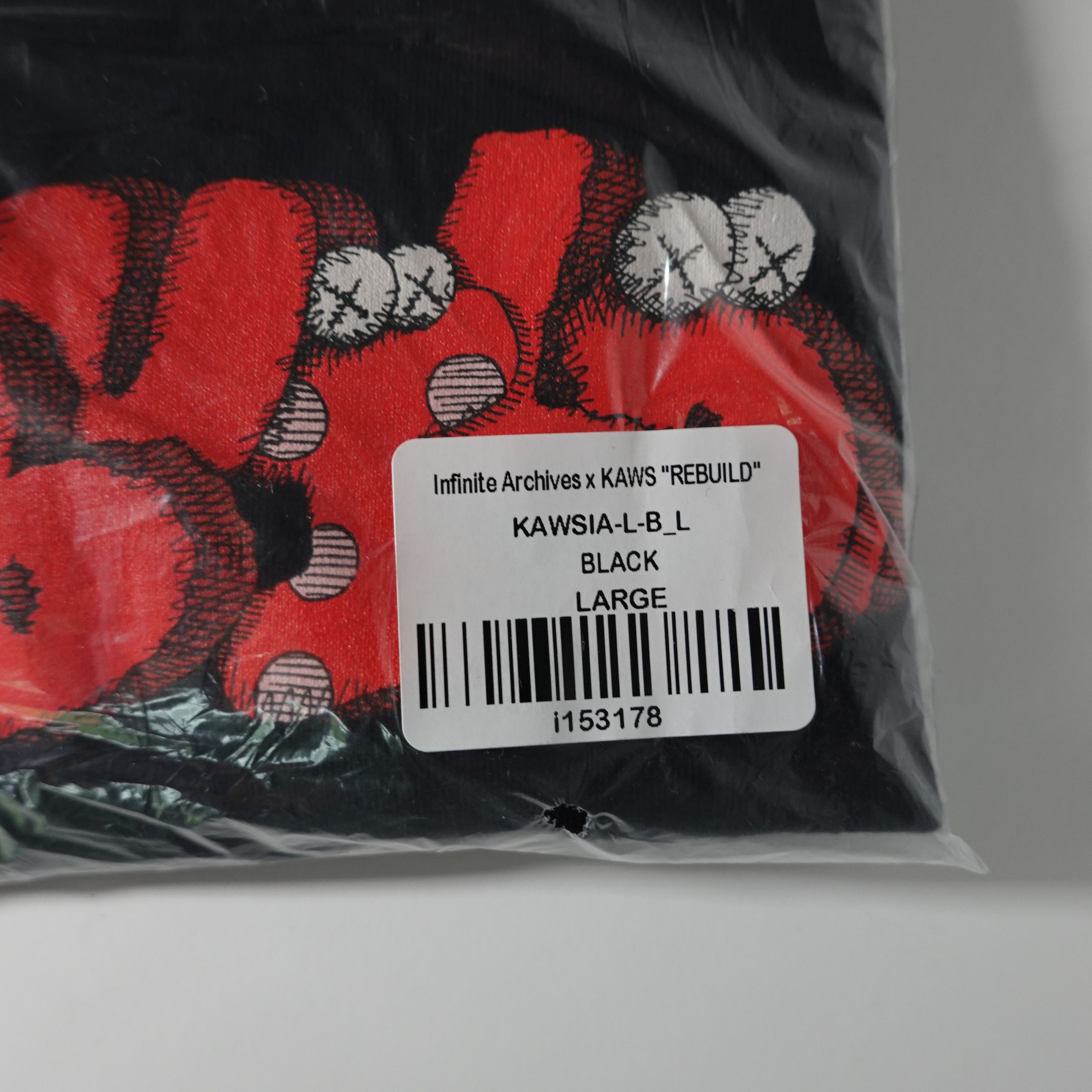 Infinite Archives Infinite Archives x KAWS Rebuild T-shirt Black - Large - New Size US L / EU 52-54 / 3 - 2 Thumbnail