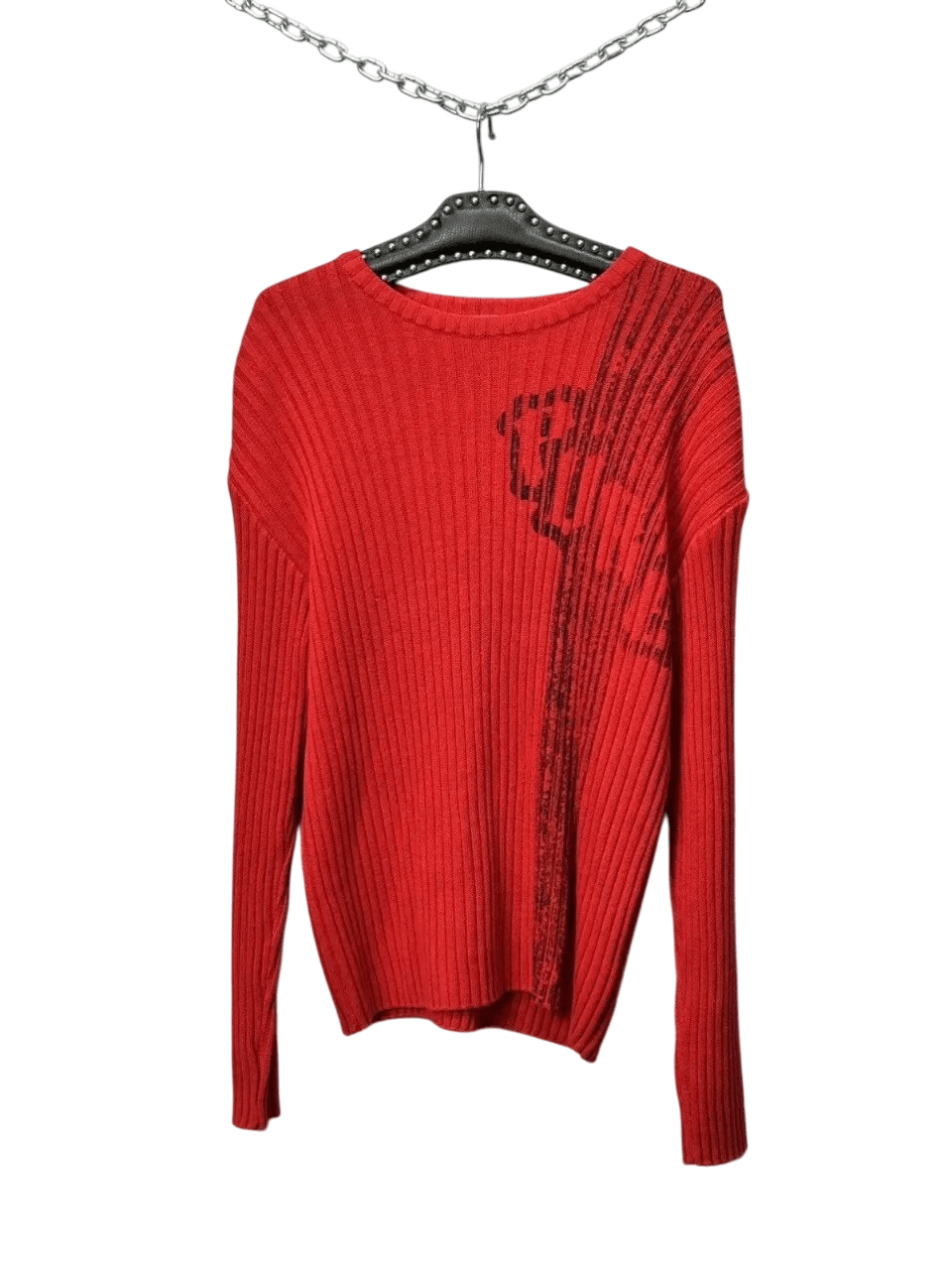 Japanese Brand Vintage Y2K Distressed Striped Sweater Faded knit Y2K Effect Size US M / EU 48-50 / 2 - 9 Thumbnail