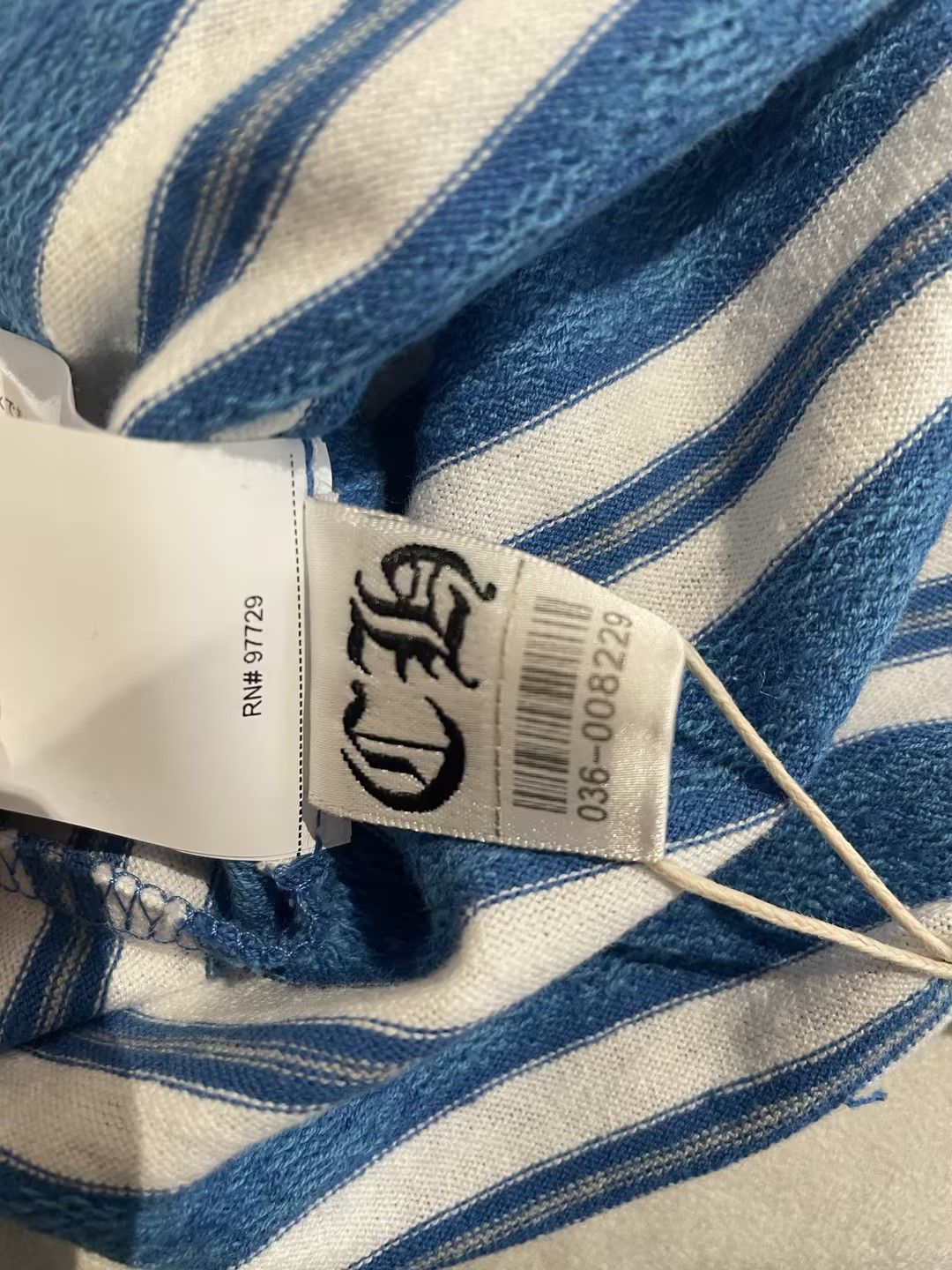 Chrome Hearts Chrome Hearts Blue Stripe Men's Tee Size US M / EU 48-50 / 2 - 8 Thumbnail