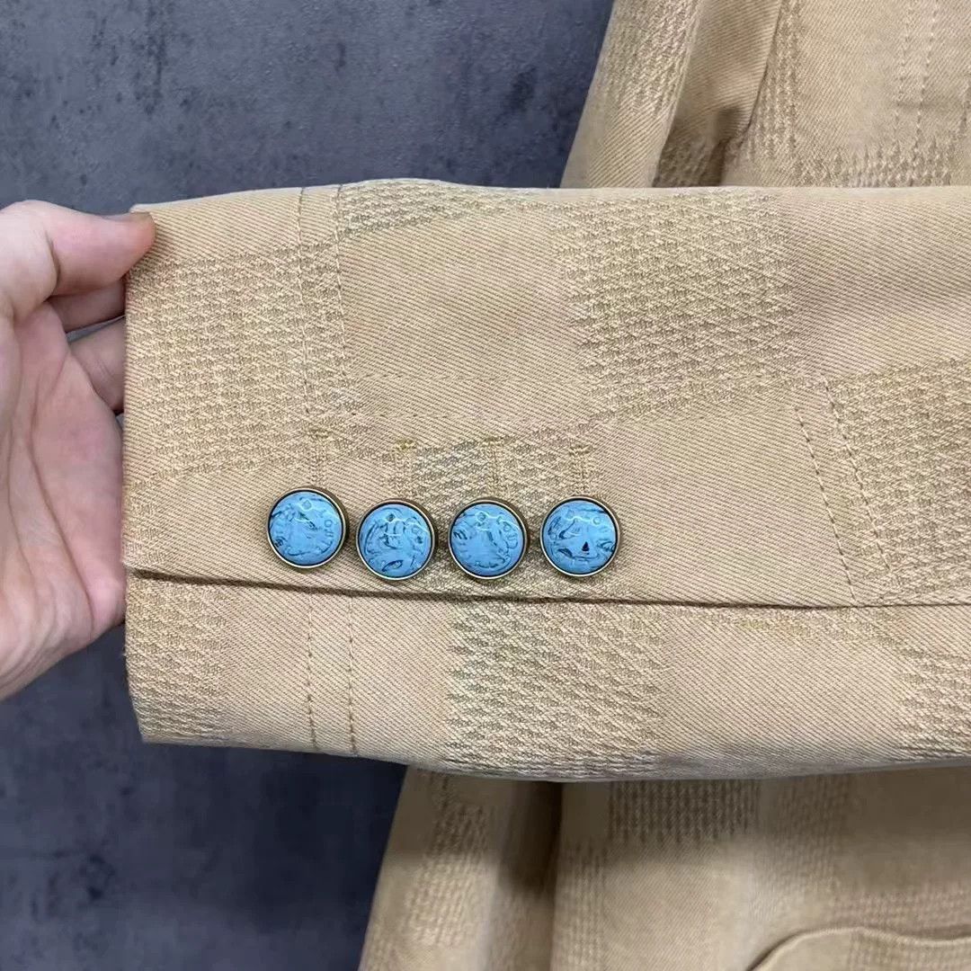 Louis Vuitton lv louis vuitton turquoise checkered logo jacket Size US L / EU 52-54 / 3 - 3 Thumbnail