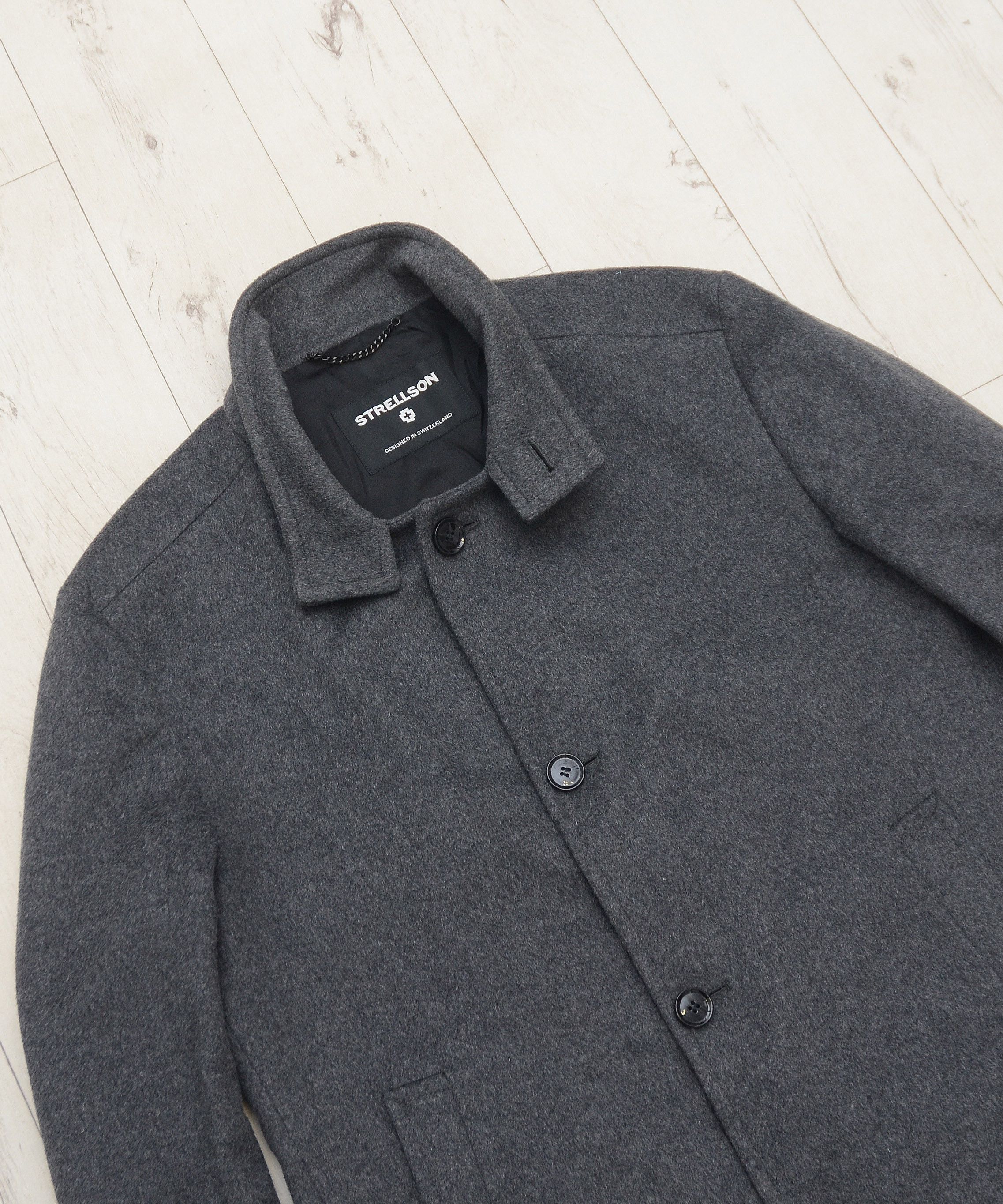 Strellson Strellson Finchley 2.0 Gray Coat Size 56 XL Wool Cashmere Size US XL / EU 56 / 4 - 9 Thumbnail