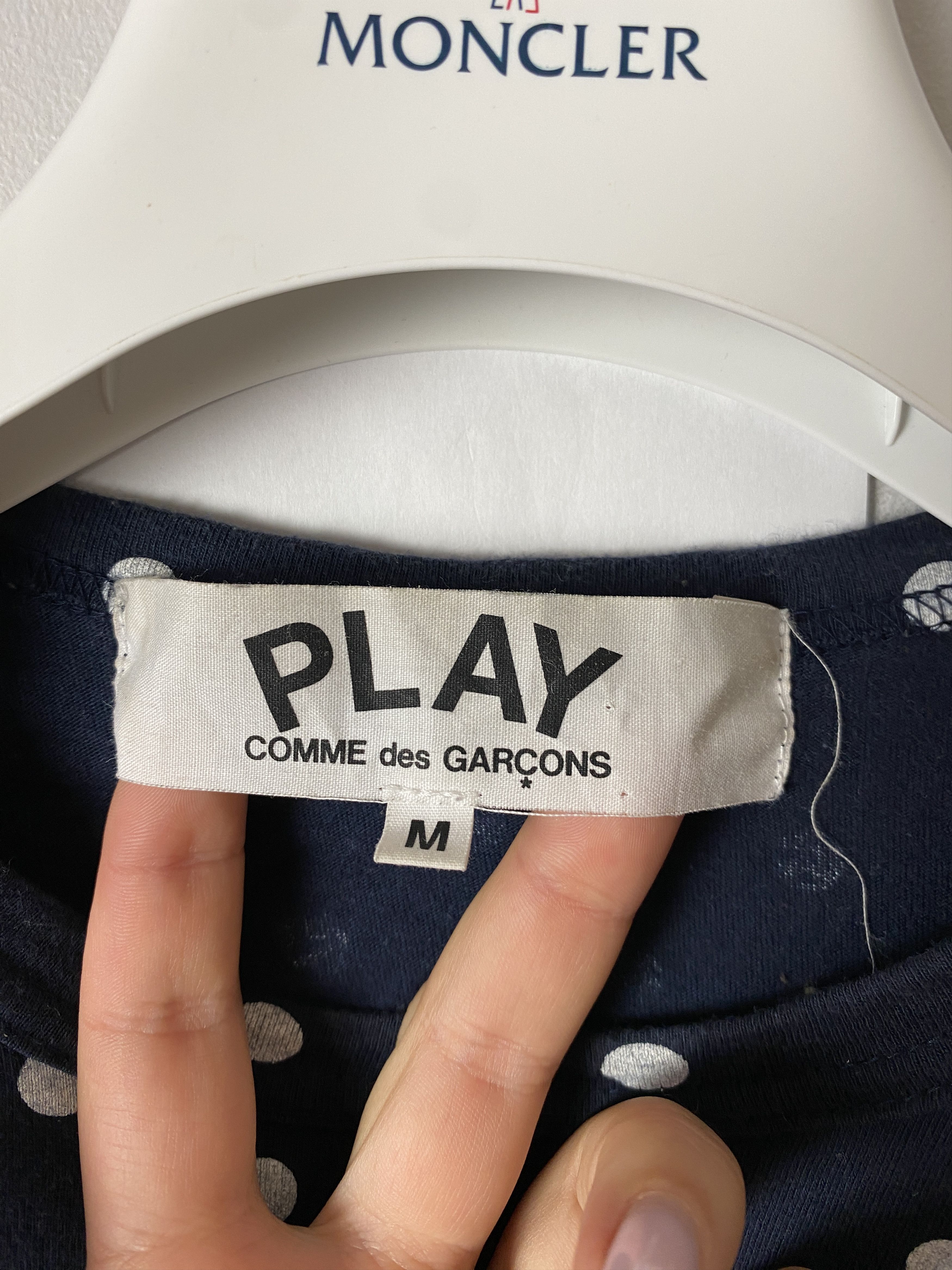 Comme des Garcons × Comme des Garcons PLAY CDG Comme des Garcons Play Polka dot long sleeve t-shirt Size US M / EU 48-50 / 2 - 3 Thumbnail