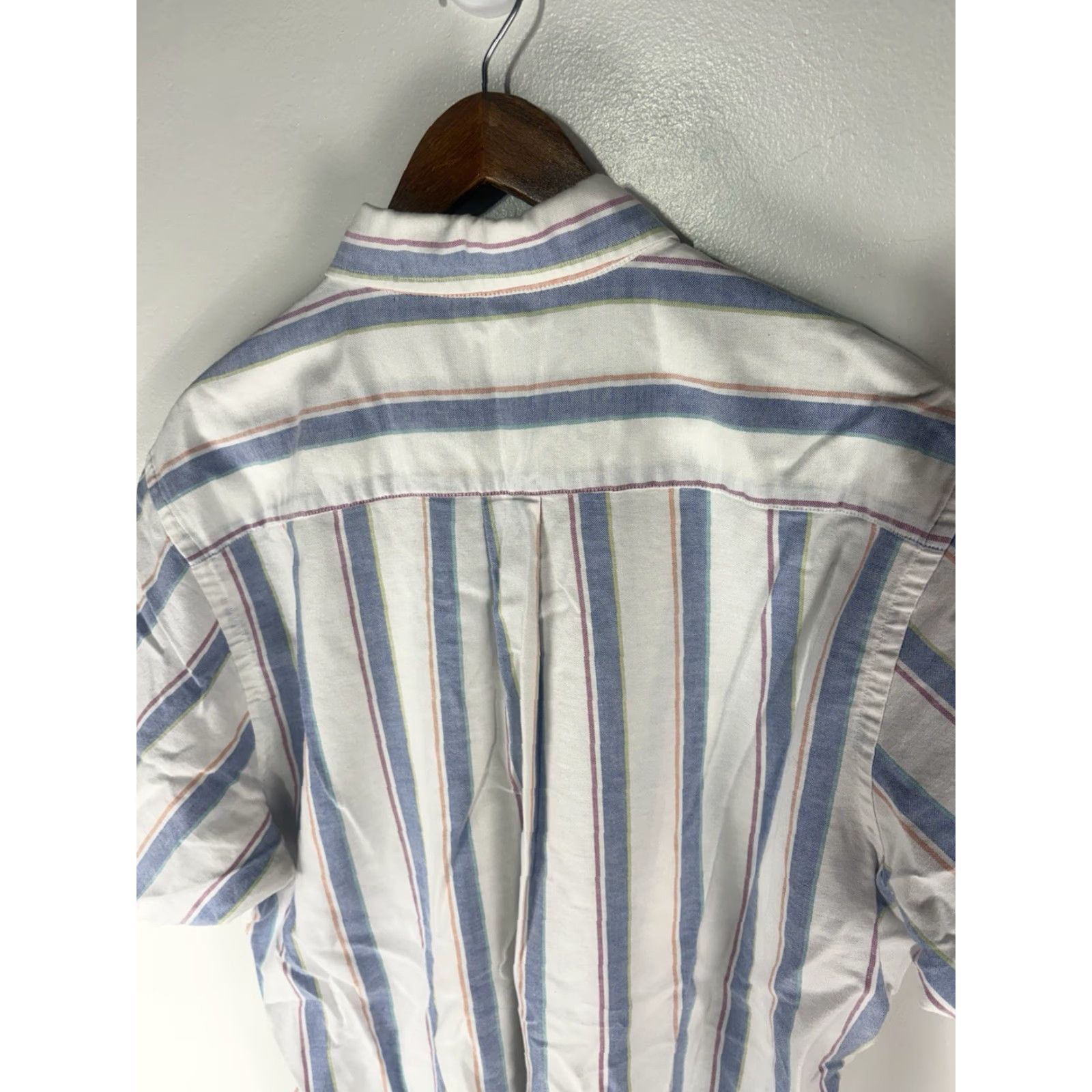 Ralph Lauren VINTAGE Ralph Lauren Chaps Men’s Button-Up Shirt L Cotton Striped 90s USA Retro Short Sleeve Size US L / EU 52-54 / 3 - 5 Thumbnail