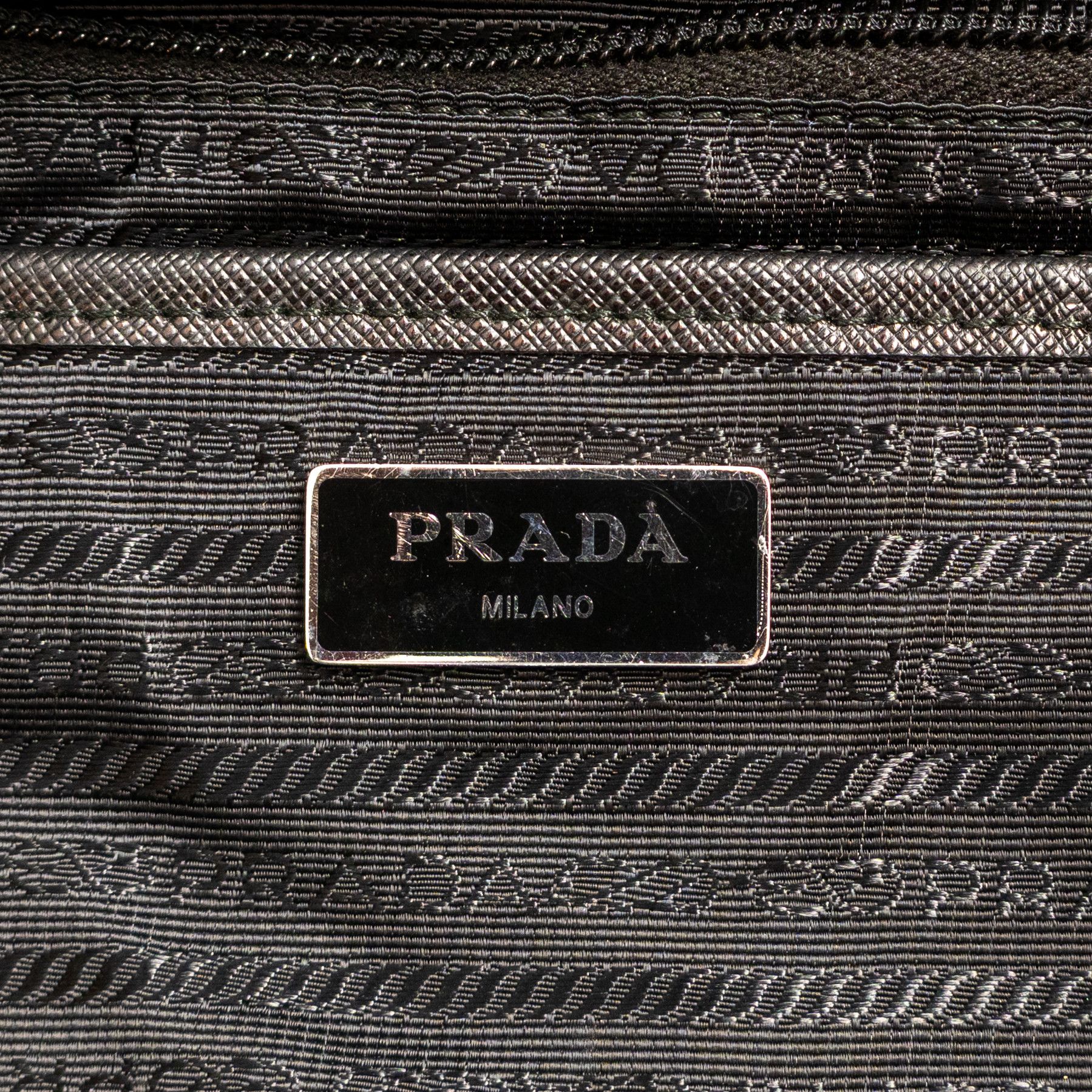 Prada Prada Tessuto Nylon Saffiano Small Backpack Black Size ONE SIZE - 13 Thumbnail