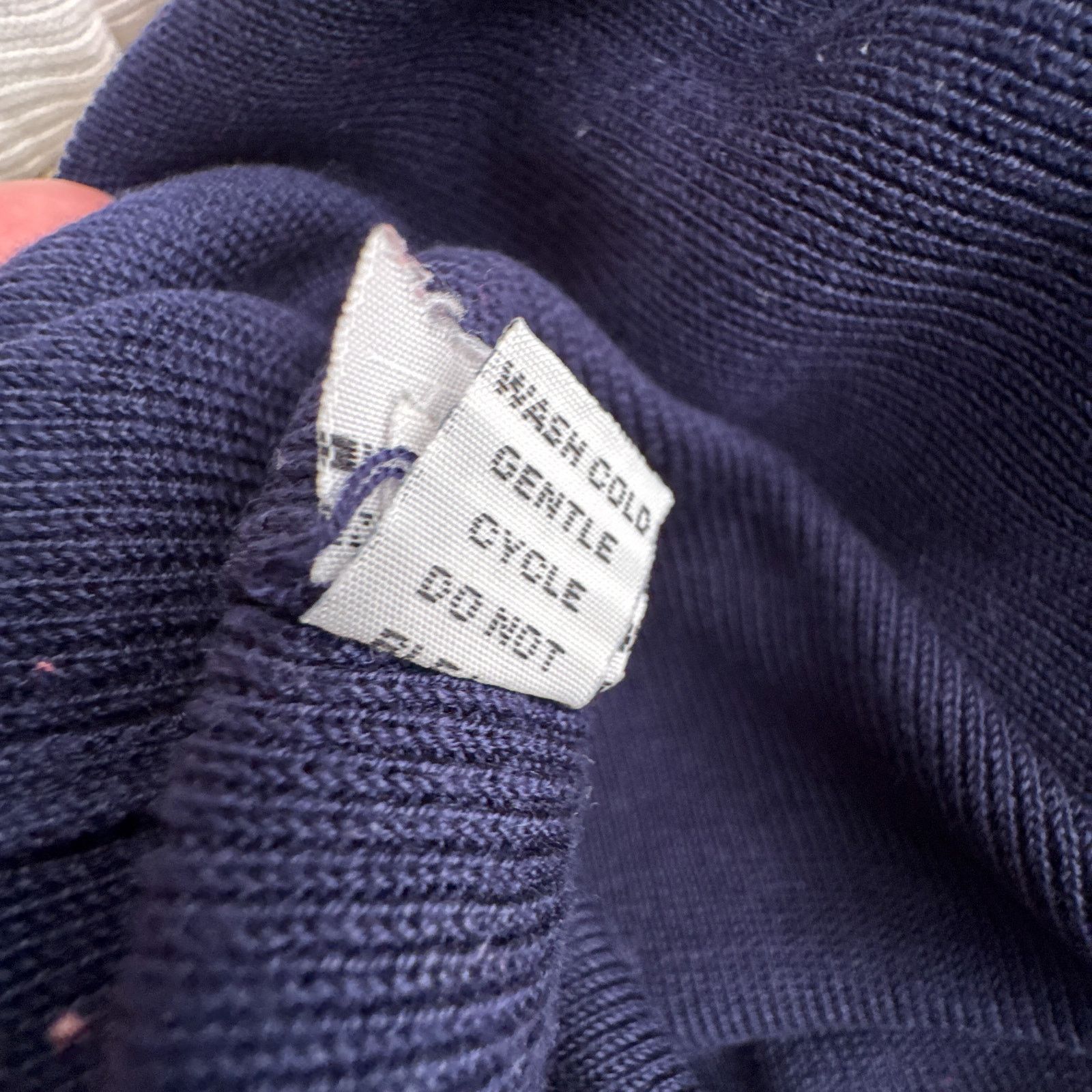 Polo Ralph Lauren × Ralph Lauren Vintage Polo Sport 90s Navy V-Neck Varsity Sweater Size US M / EU 48-50 / 2 - 6 Thumbnail