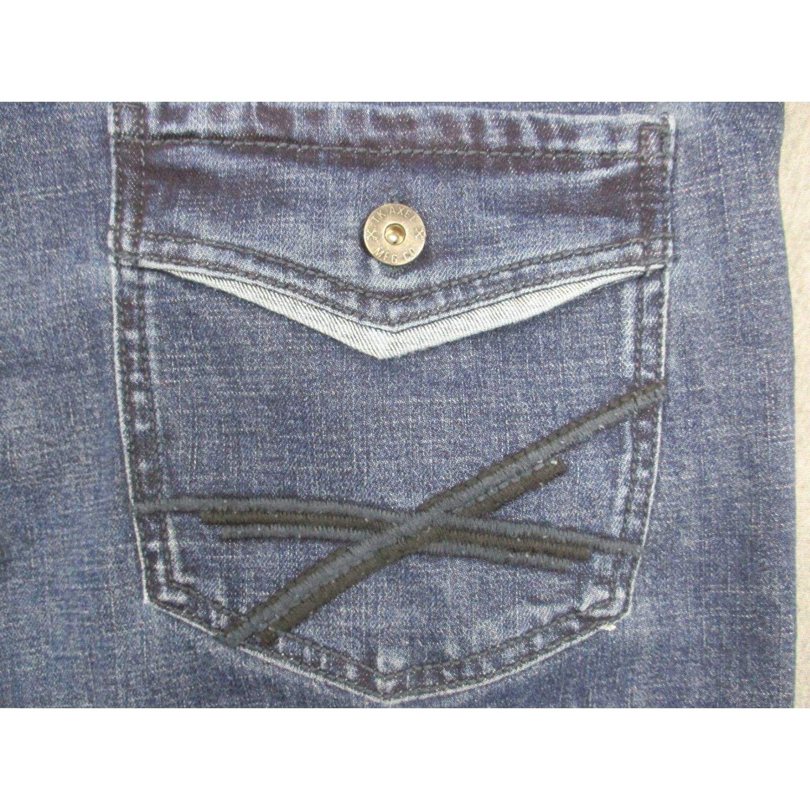 Denime Axel Jeans Mens 40x30 Blue Slim Boot Stretch Denim Pockets Western Pants Size US 40 / EU 56 - 5 Thumbnail