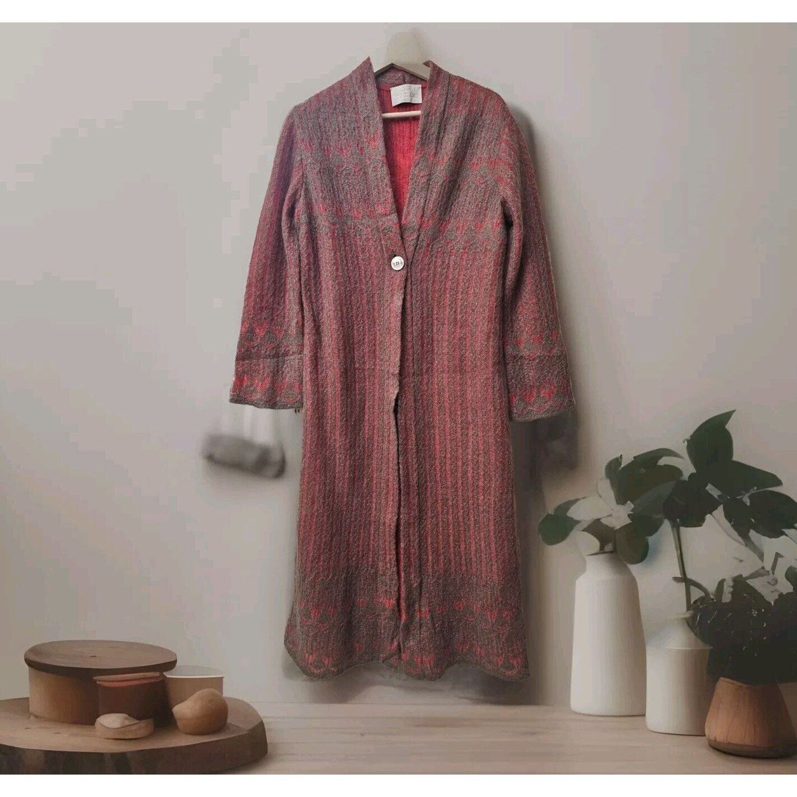 Vintage Gai Mattiolo Mohair Wool Long Cardigan Coat One Size Size ONE SIZE - 1 Thumbnail