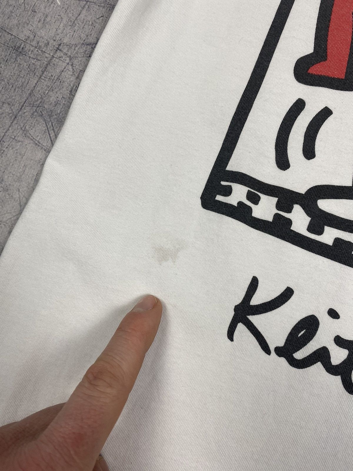 Vintage Vintage Vintage 90s Keith Haring Art Tee Size US XS / EU 42 / 0 - 10 Thumbnail