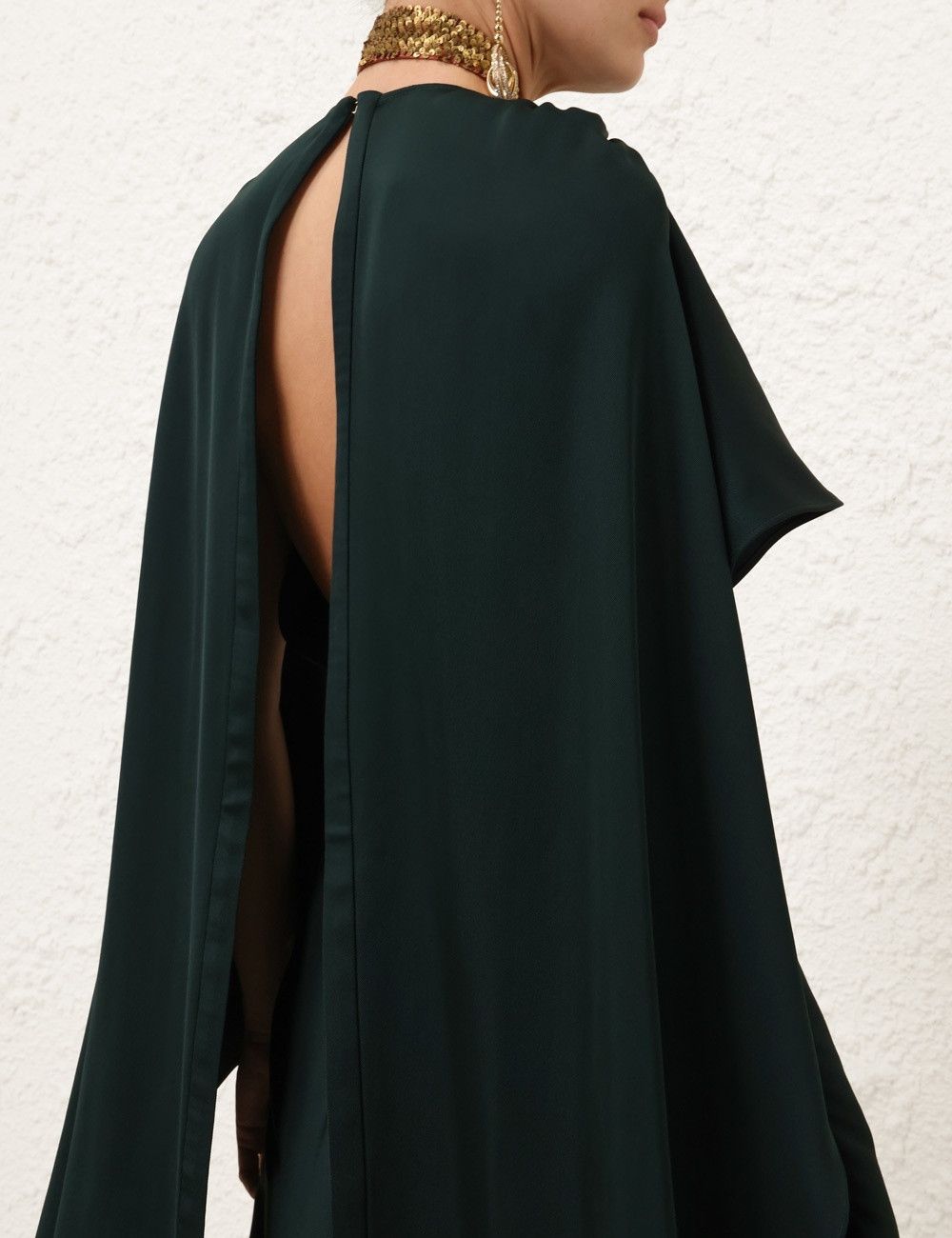 Zimmermann oc11z0925 Eden Cascading Mini Dress in Bottle Green Size M / US 6-8 / IT 42-44 - 7 Thumbnail