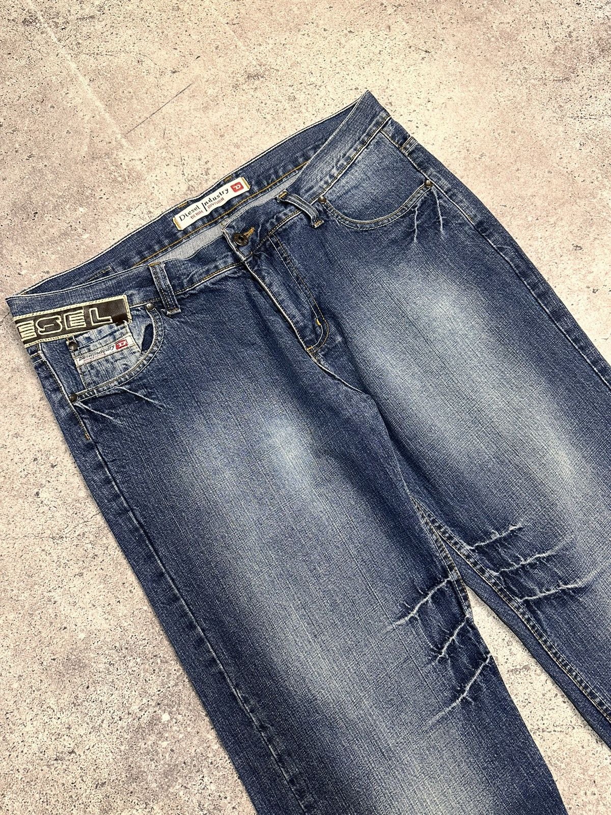 Diesel Vintage Diesel Bontage Denim Cargo Pants Avantgarde Luxury Size US 38 / EU 54 - 5 Thumbnail
