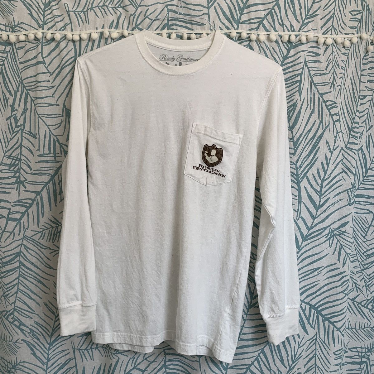 Other Rowdy Gentleman white graphic long sleeve pocket tee Size US S / EU 44-46 / 1 - 1 Thumbnail