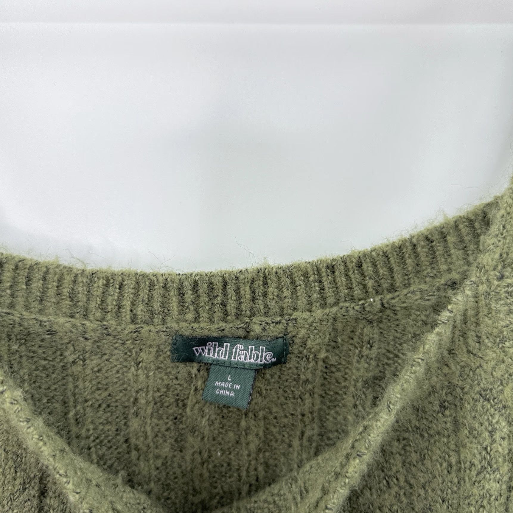 Vintage Wild Fable Tank Top Blouse Cropped Square Neck Sleeveless Strappy Green L Boho Festival Women's Regular Size L Vintage No N/A Size L / US 10 / IT 46 - 4 Thumbnail