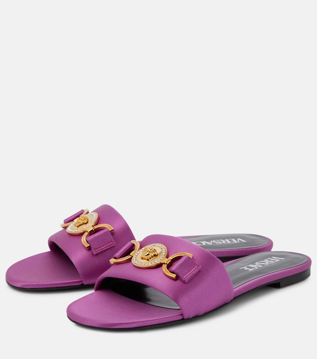 Versace o1y0226 Flats in Purple Size US 6 / IT 36 - 3 Thumbnail