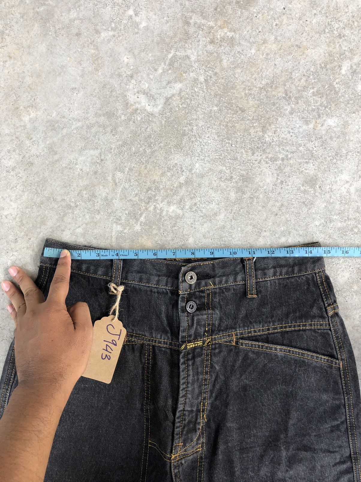 Marithe + Francois Girbaud Marithe Francois Girbaud Baggy Jeans Embroidered Logo Size US 29 - 23 Thumbnail