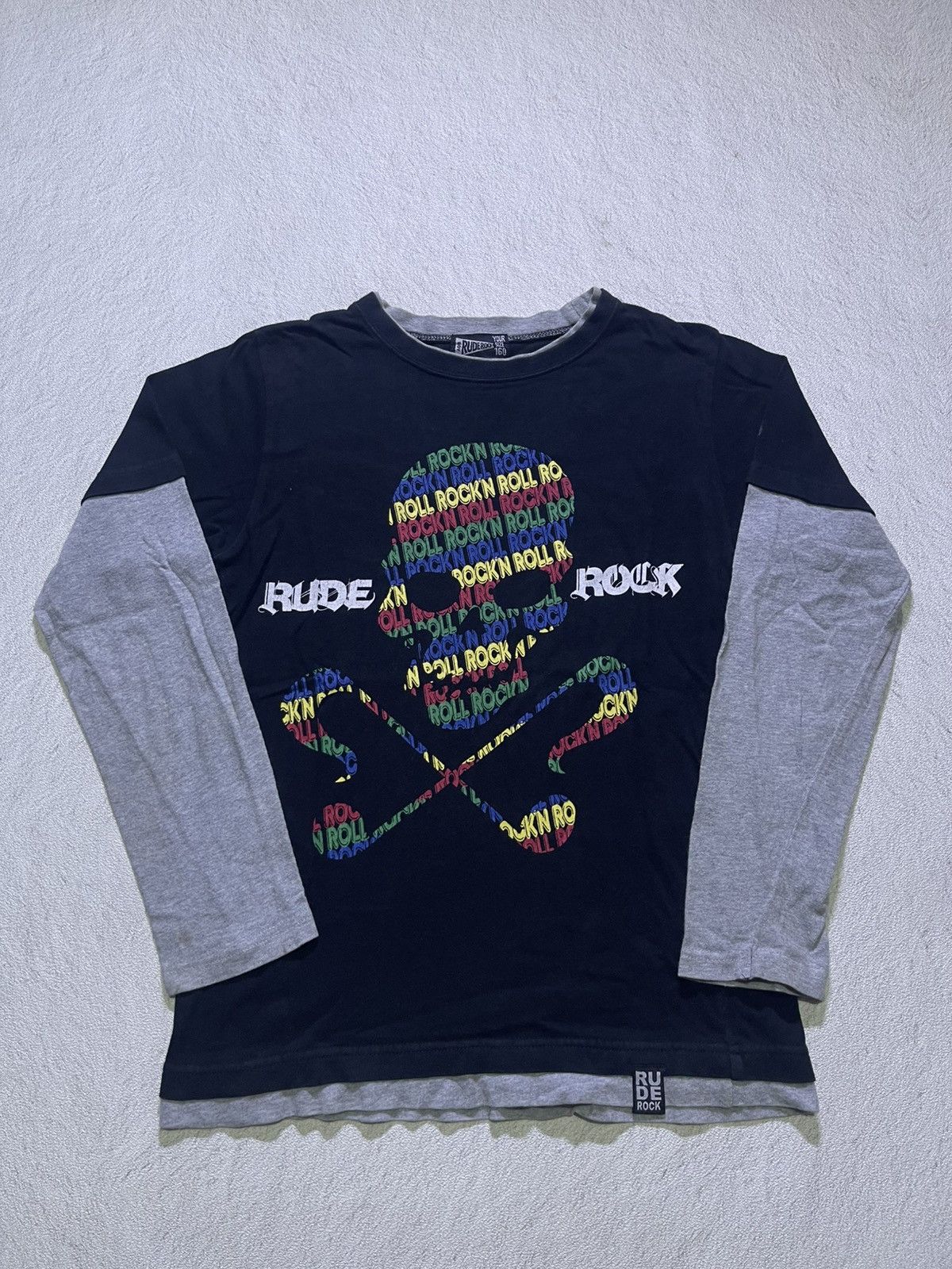 Japanese Brand Y2K RUDE ROCK long sleeve tshirt punk style Size US S / EU 44-46 / 1 - 1 Thumbnail