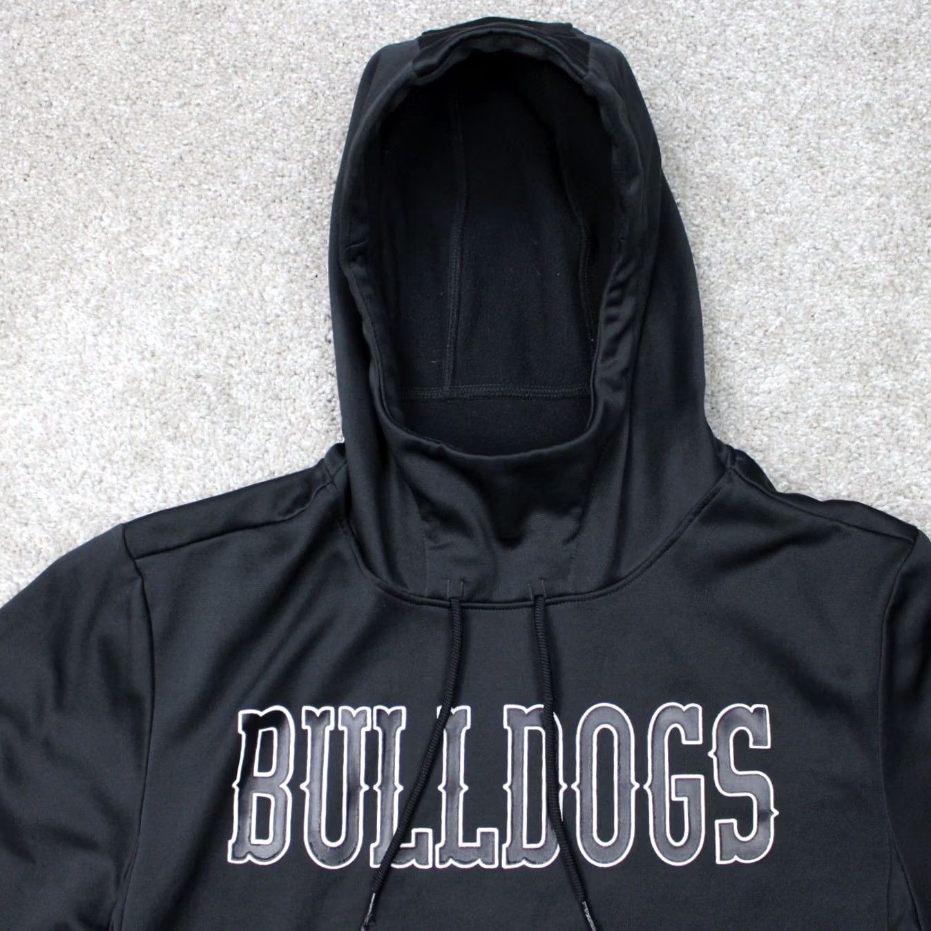 Jordan Brand Jordan Hoodie Mens Medium Black Bulldogs Logo 100% Polyester Hooded Sweatshirt Size US M / EU 48-50 / 2 - 5 Thumbnail
