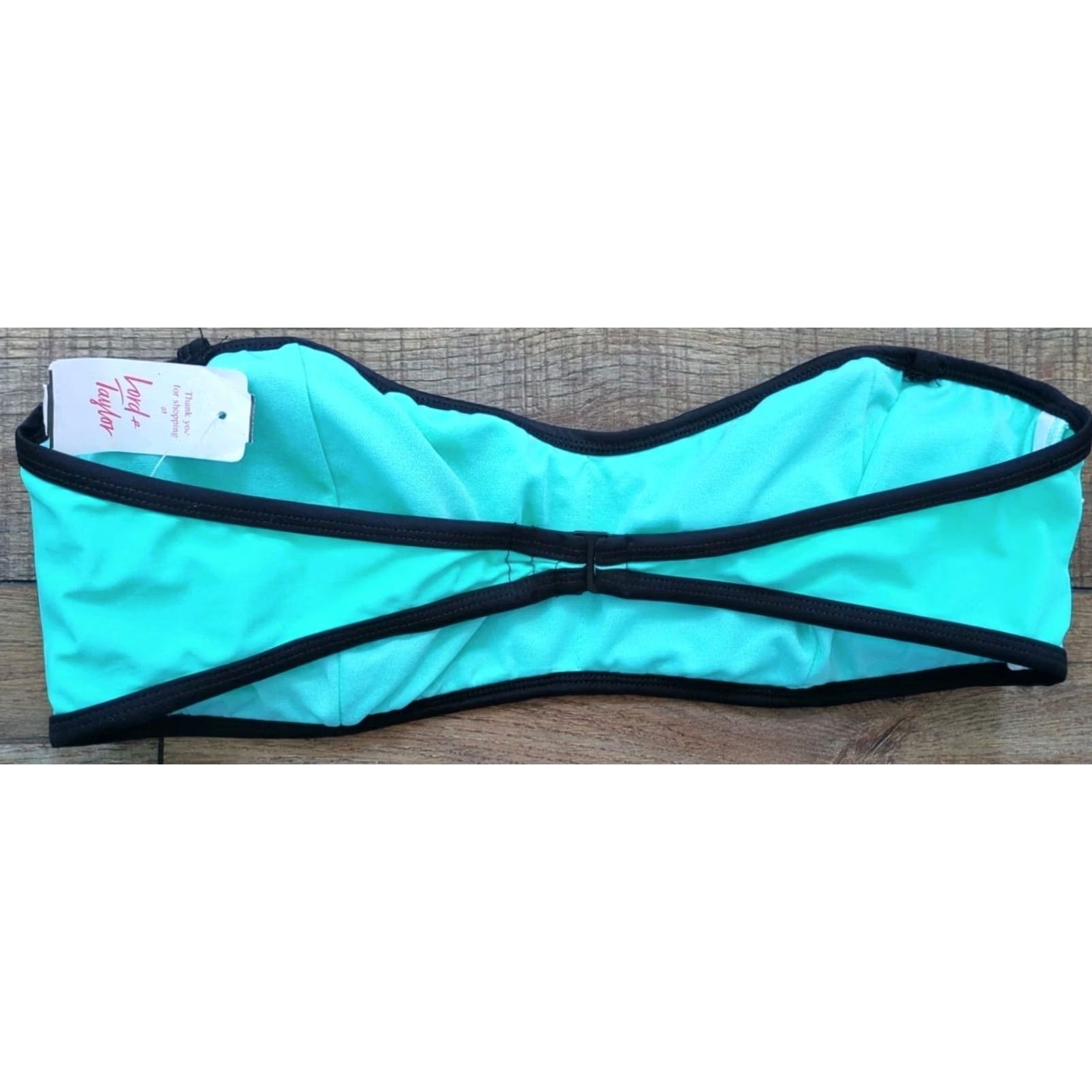 Lord & Taylor LORD & TAYLOR Bikini Top Women XL Strapless Padded Solid Blue Size XL / US 12-14 / IT 48-50 - 2 Thumbnail
