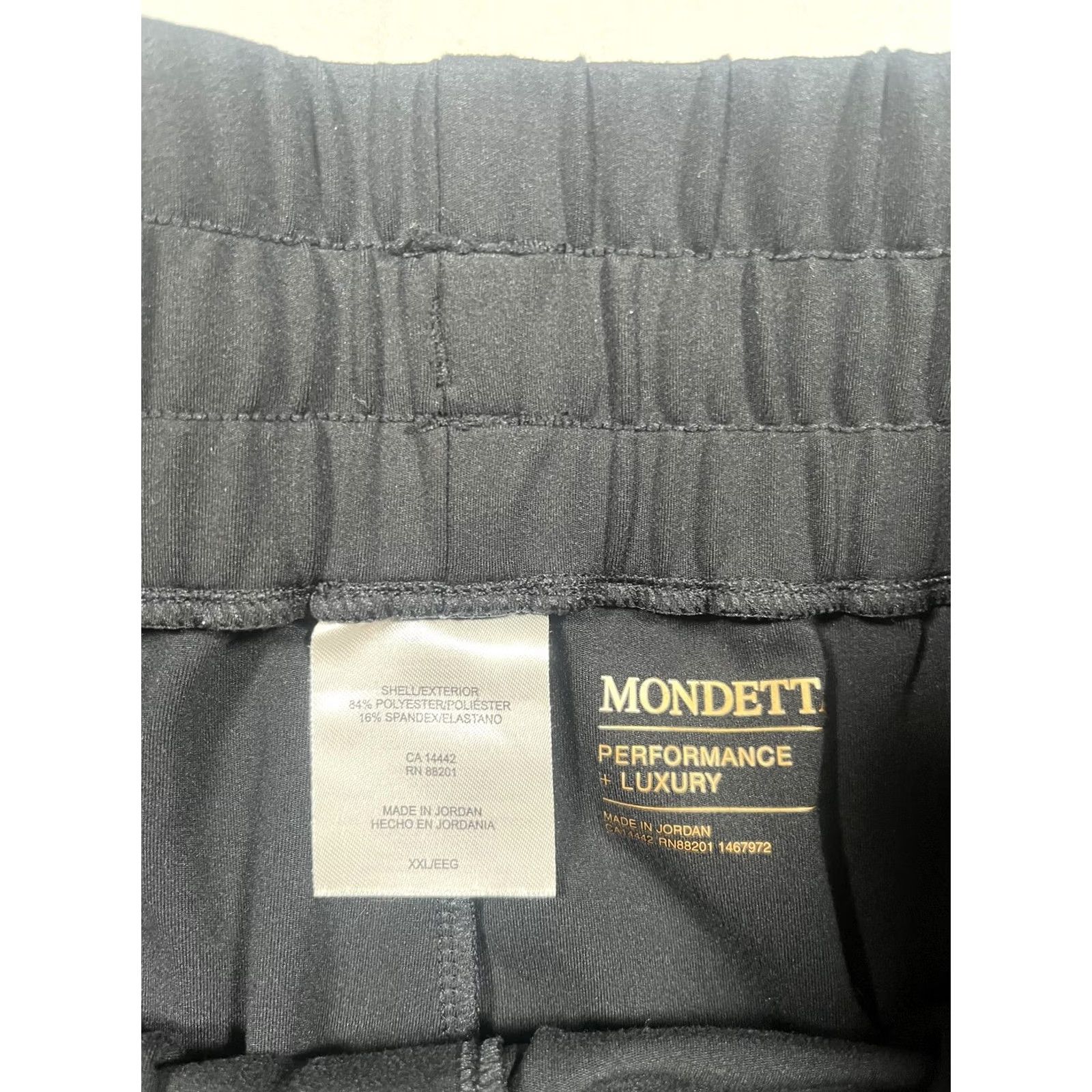 Vintage Mondetta Pants Mens 2XL Black Performance + Luxury Jogger with Pockets Gym & Training Regular Inseam 28in Size US 39 - 3 Thumbnail