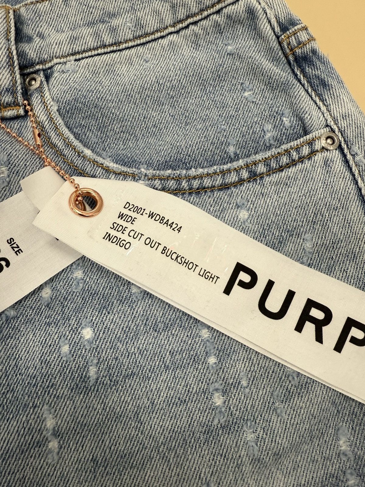Other Purple Brand Wide Buckshot Jeans Size 26" / US 2 / IT 38 - 3 Thumbnail