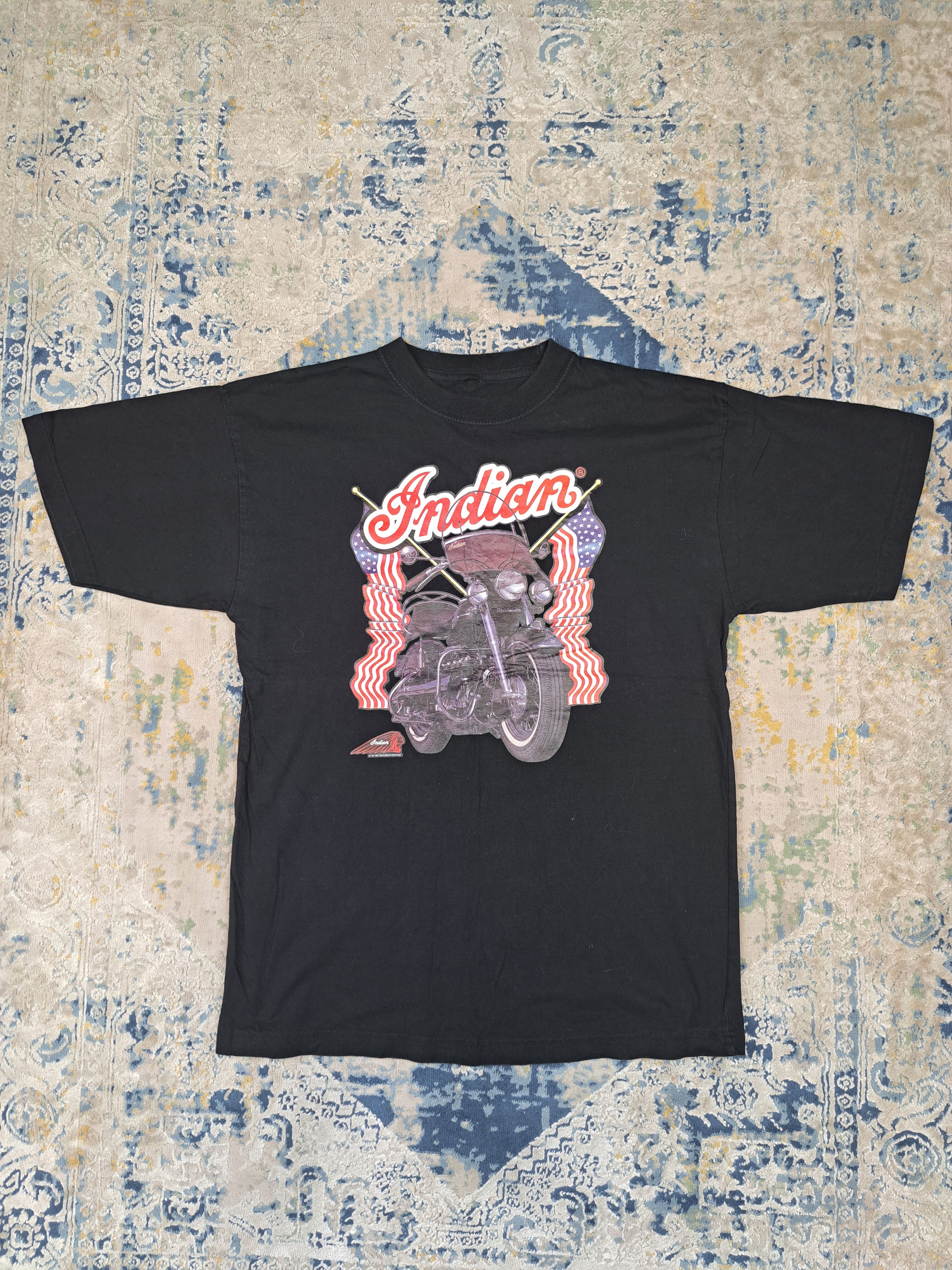 Indian Motorcycle Vintage 1994 Indian Motorcycle Chopper Tee 3D Emblem Style Size US L / EU 52-54 / 3 - 1 Thumbnail