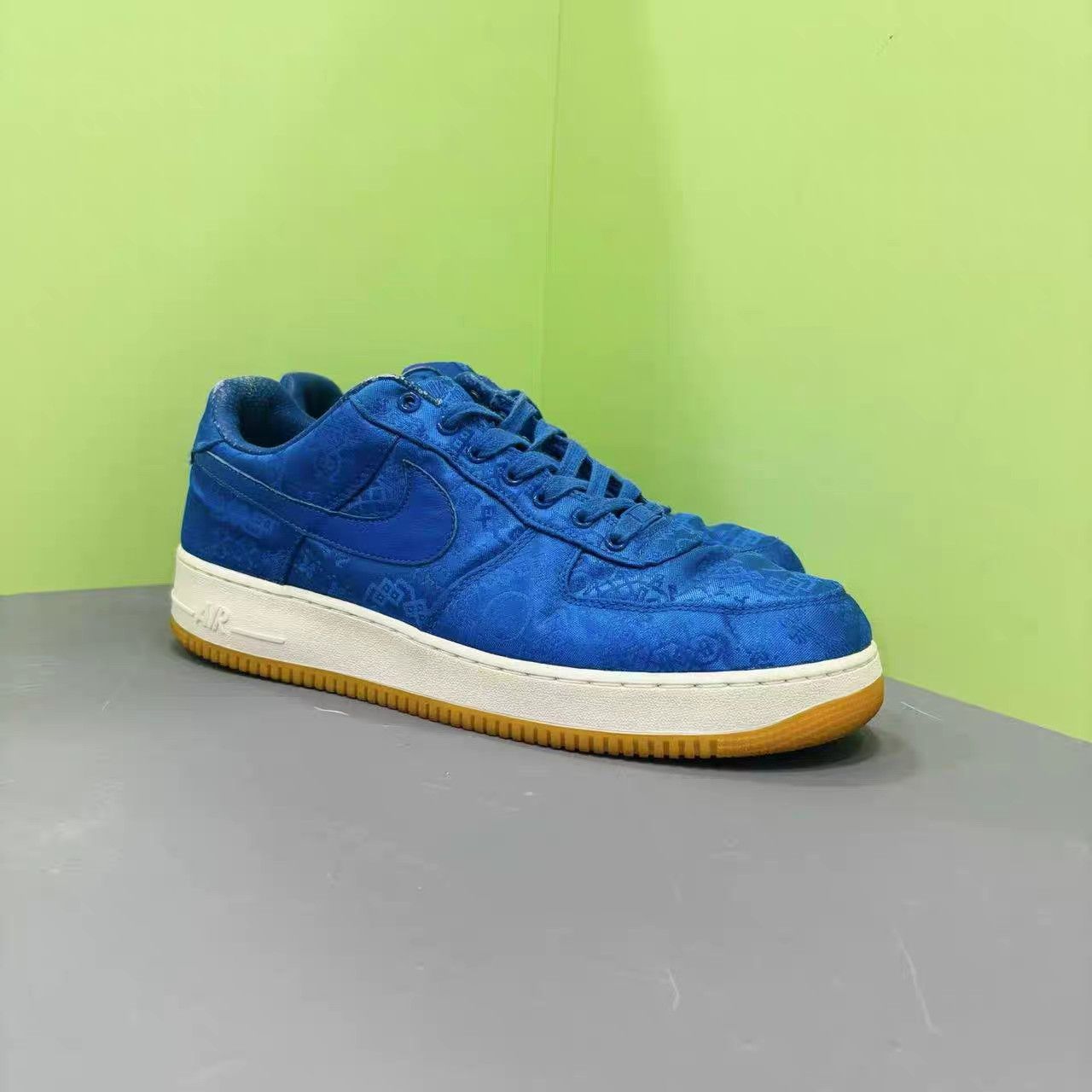 Nike Clot x Nike Air Force 1 Blue Silk K15 Size US 14 / EU 47 - 3 Thumbnail