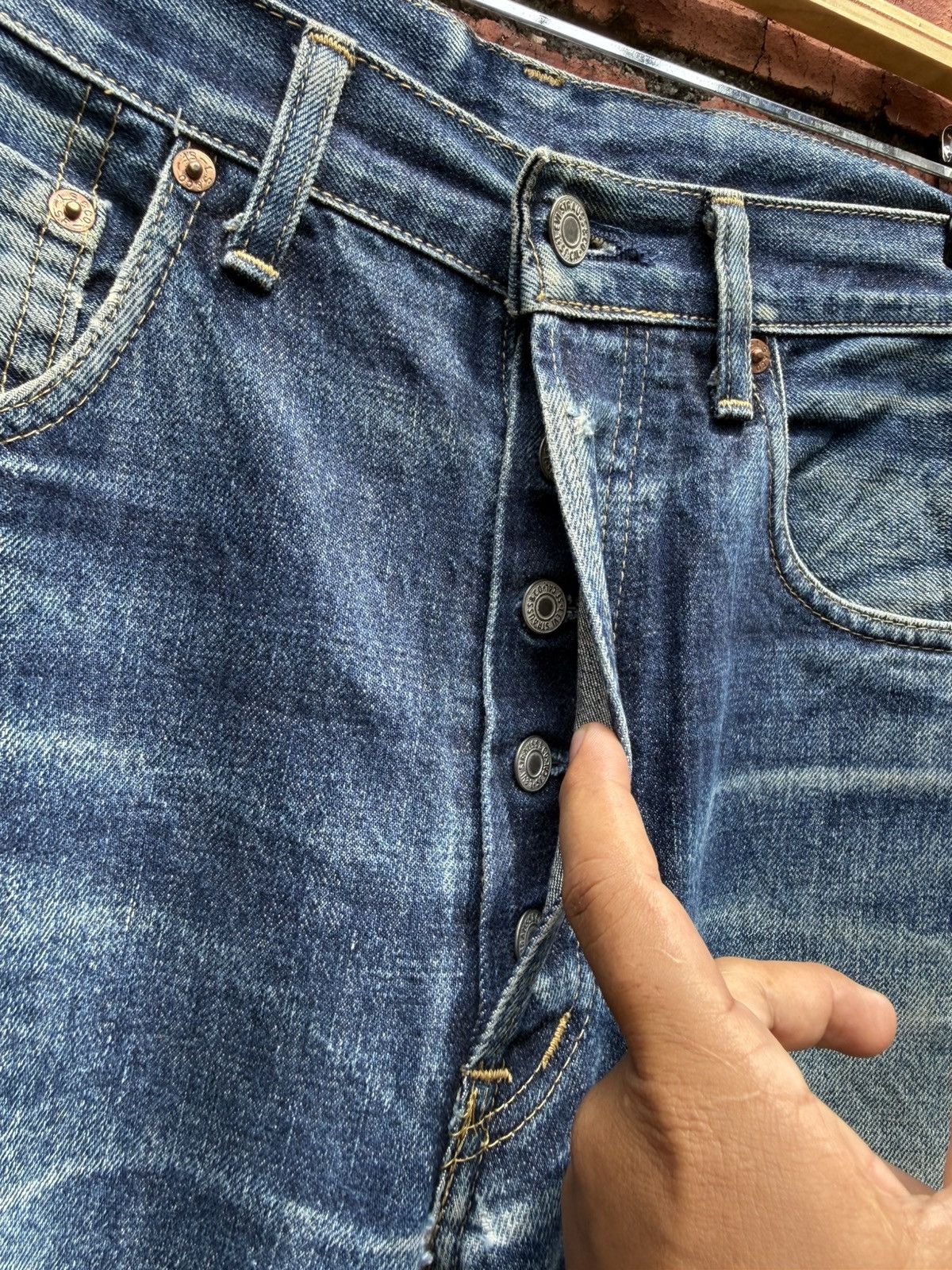 Levi's Vintage Clothing W32x32 vintage levi’s 503B redline distressed big E Size US 32 / EU 48 - 6 Thumbnail
