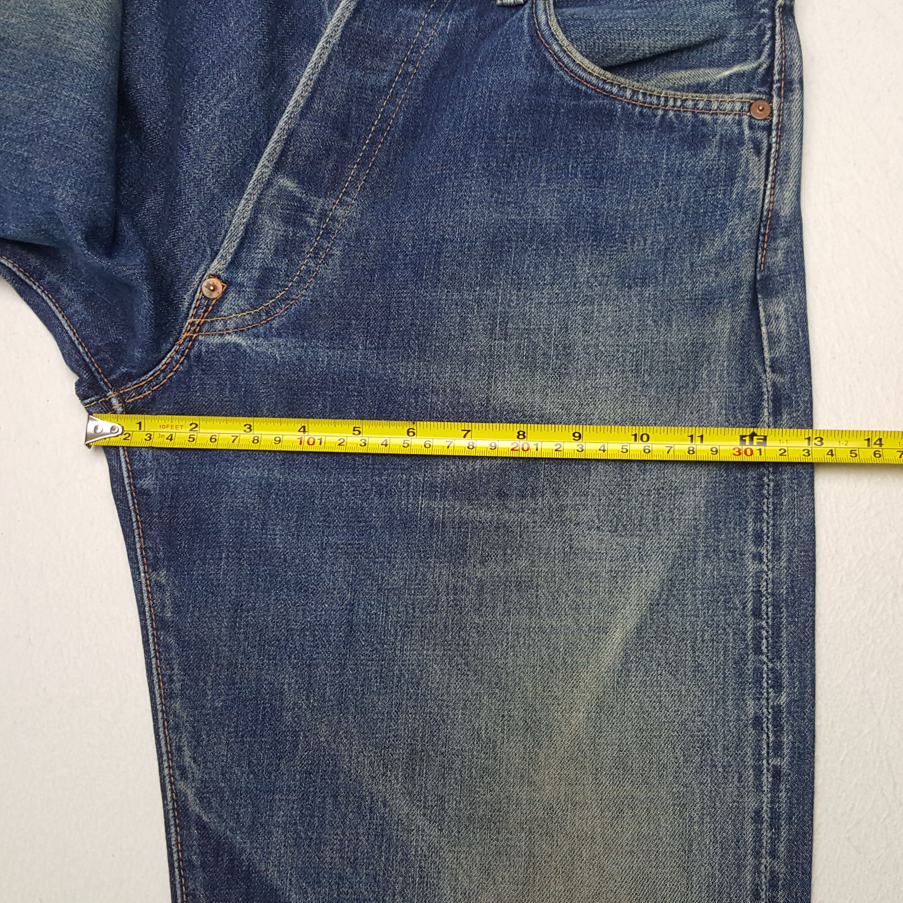 Evisu × Vintage Vintage Evisu No2 Selvedge Custom Art Daicock Denim Jeans Size US 28 / EU 44 - 9 Thumbnail