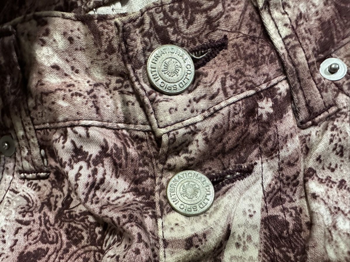 If Six Was Nine × Japanese Brand × Tornado Mart 🔥Sick Y2K Tornado Mart Flared Jeans Paisley Bootcut Size US 28 / EU 44 - 7 Thumbnail