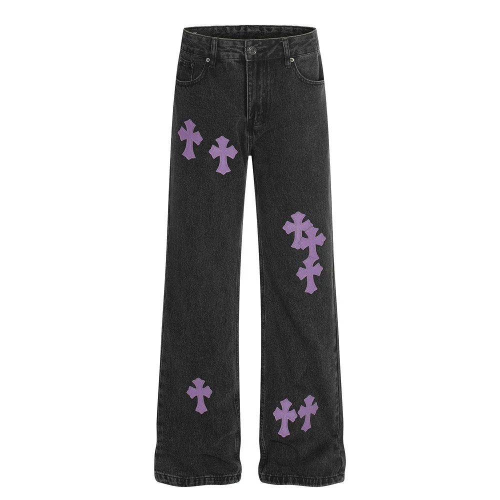 Jean Men's vintage American washed distressed cross jeans Size US 32 / EU 48 - 1 Thumbnail