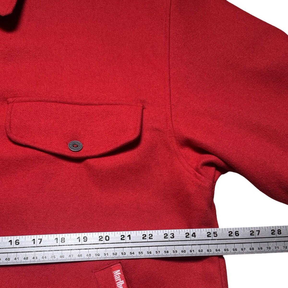 Marlboro MARLBORO Reversible Full Zip Jacket Black Red Wool 90s Large Size US L / EU 52-54 / 3 - 4 Thumbnail