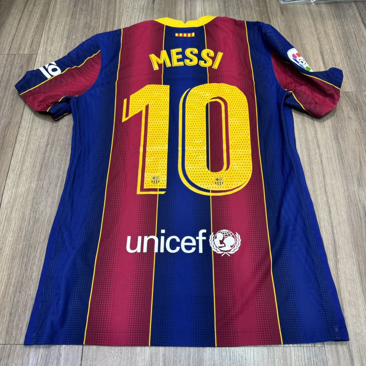 Nike Barcelona 20/21 player issue home shirt #10 Messi Size US M / EU 48-50 / 2 - 2 Thumbnail