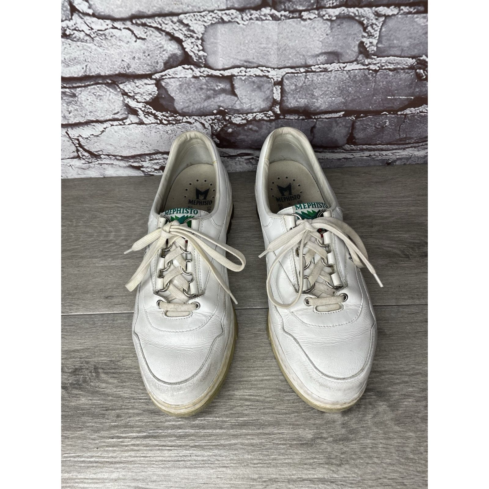 Mephisto Mephisto RunOff Air Bag System White Leather Lace Up Shoes W Size US 9 / IT 39 - 20 Thumbnail