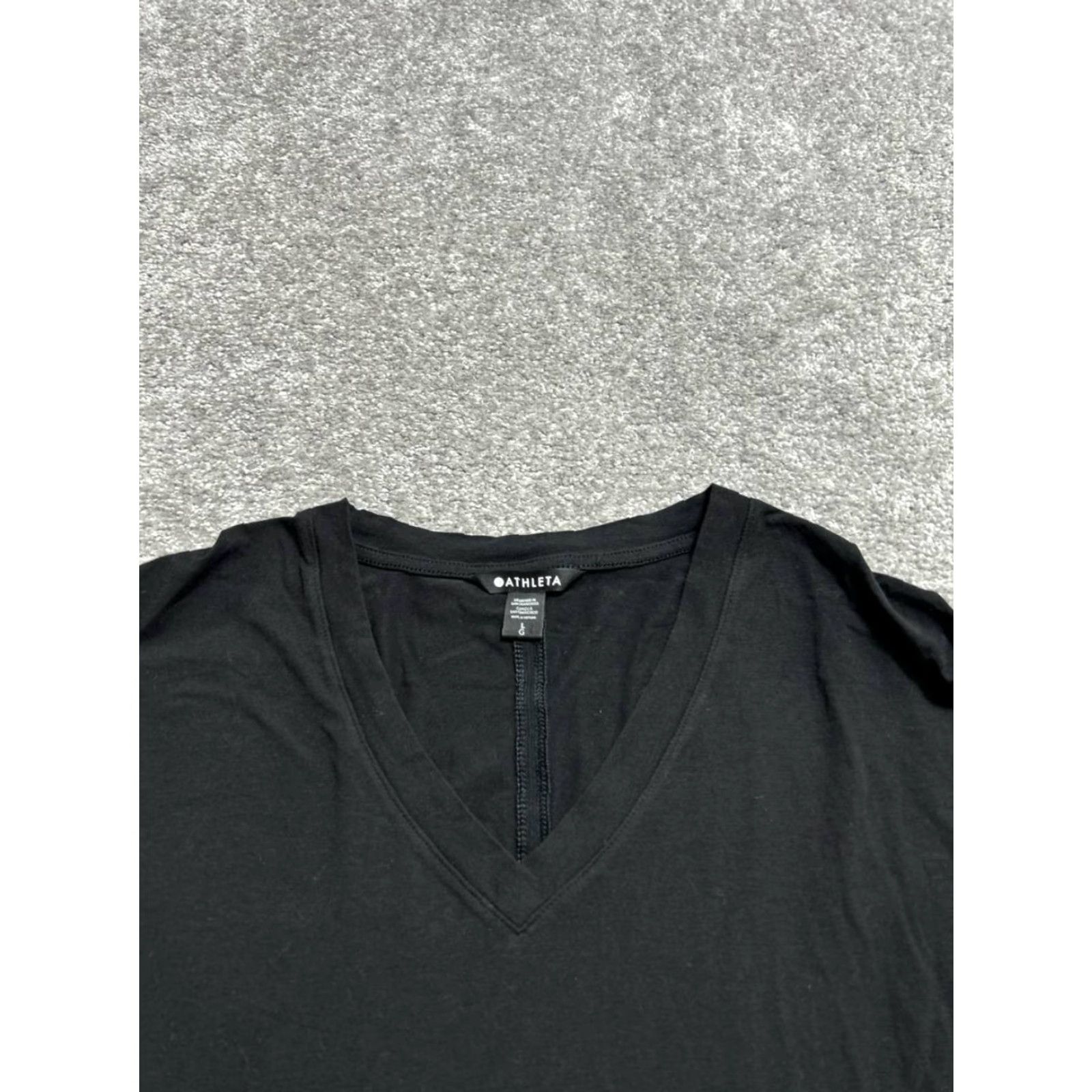 Athleta Athleta Tank Womens Large Black Cotton Spandex Stretch Sleeveless Running Tank Top Size L / US 10 / IT 46 - 3 Thumbnail