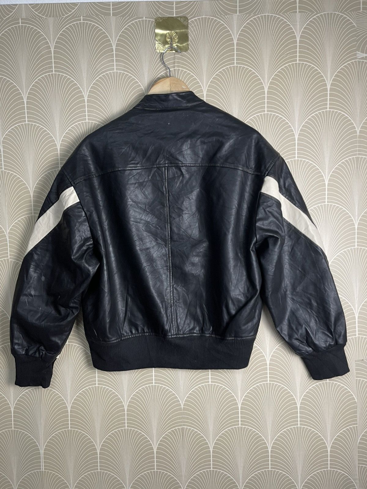 Japanese Brand × Vintage VINTAGE LAFUDGE STORE BOMBER LEATHER JACKET RARE Size US M / EU 48-50 / 2 - 2 Thumbnail