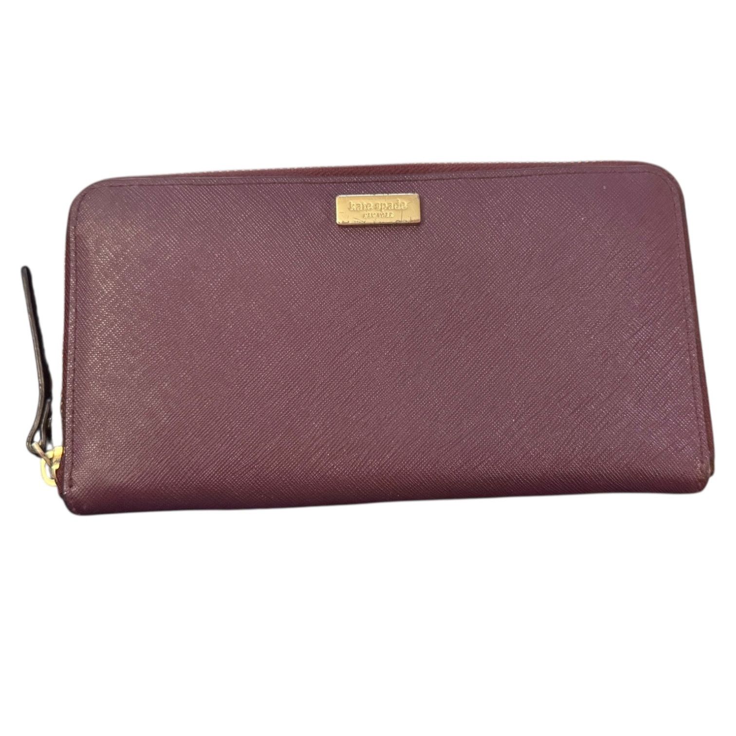 Kate Spade New York Maroon Red Zippy Wallet, Women's