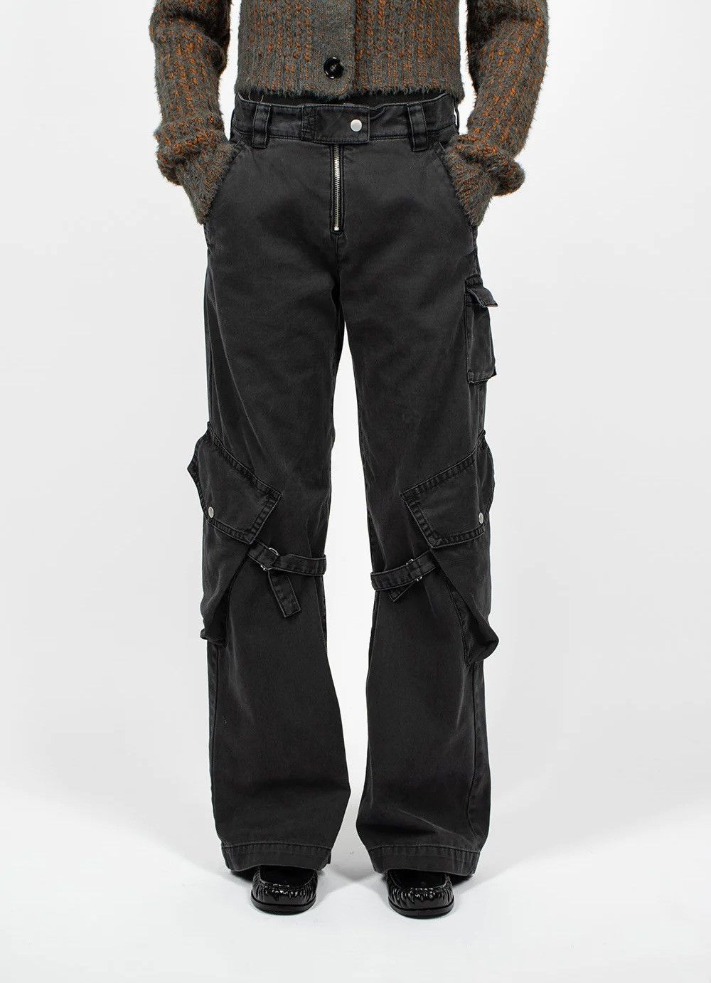 Acne Studios Acne Studios Flared Cargo Pants Size US 27 - 2 Thumbnail