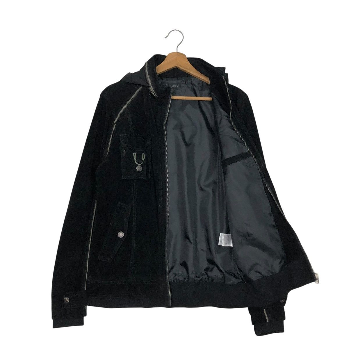 In The Attic 🔥RICH BLACK PUNK DESIGN BIKER JACKET BUTTON IN THE ATTIC Size US M / EU 48-50 / 2 - 14 Thumbnail