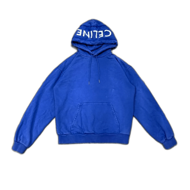 Celine Blue Logo Hoodie Sweatshirt-yf