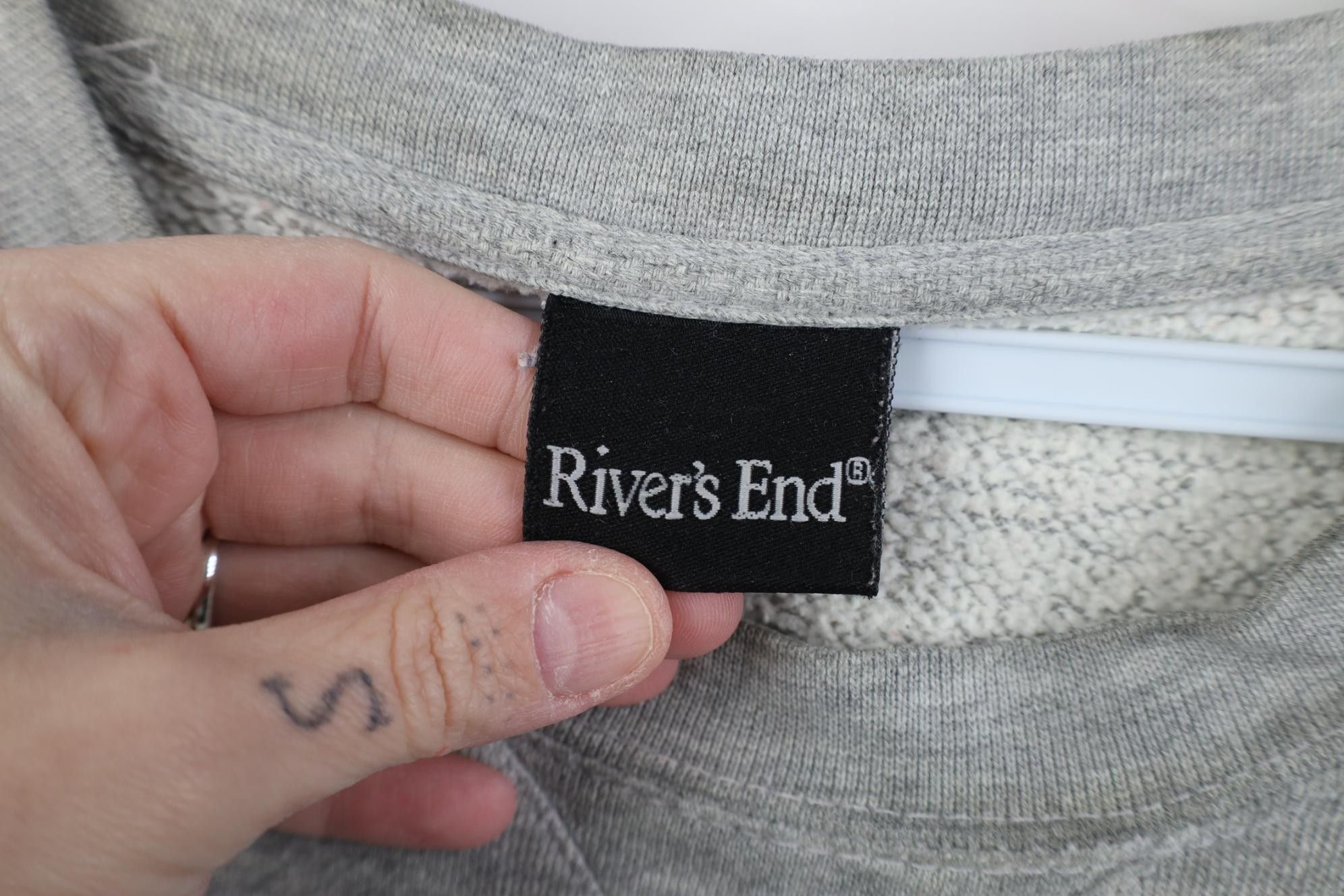 Vintage Vintage 90s Y2K Streetwear Sweatshirt Vest Heather Gray Size US L / EU 52-54 / 3 - 8 Thumbnail