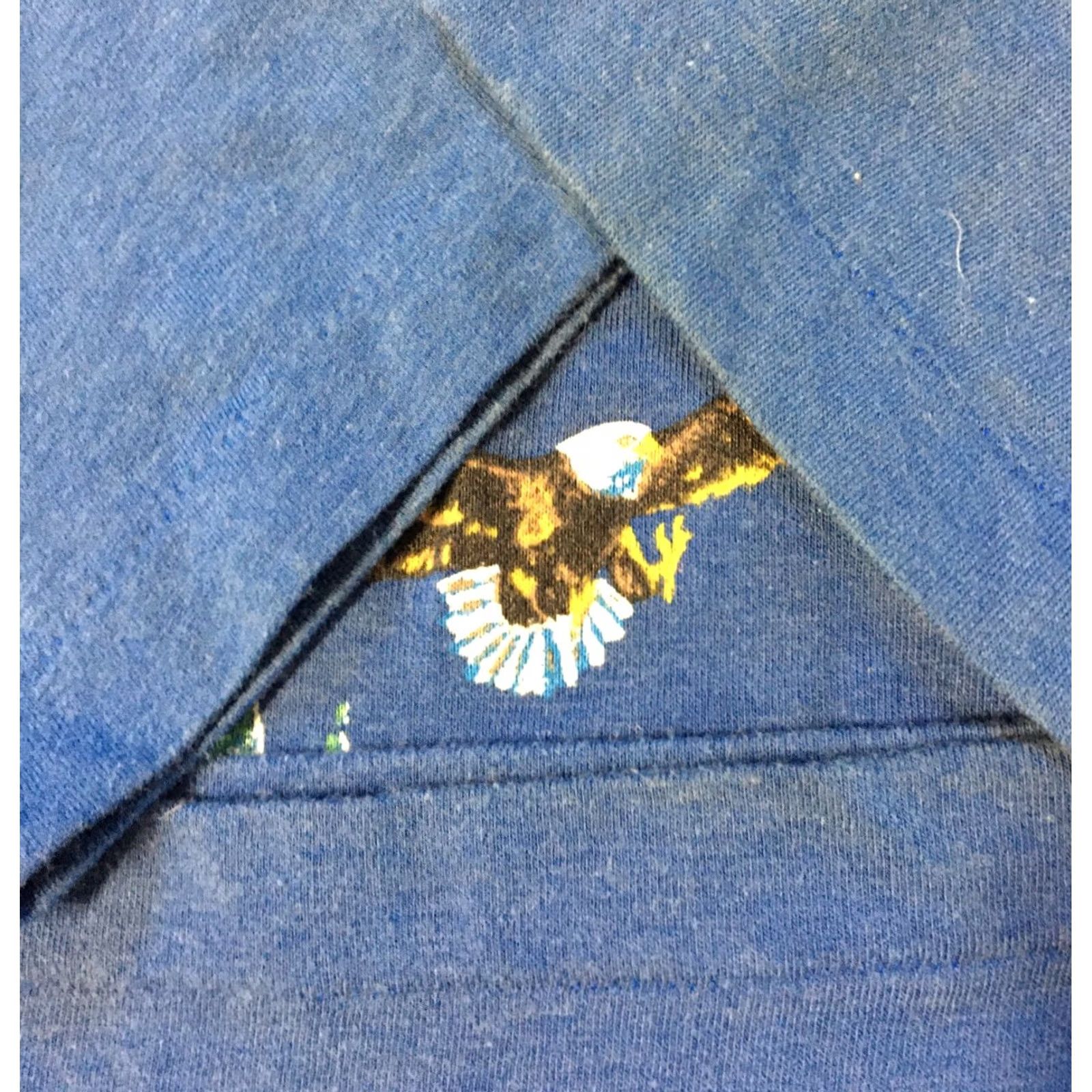 Anvil VINTAGE Utah Bald Eagle Shirt M USA Nature Art Grunge 80s 90s Blue M Mens Anvil Short Sleeve Single Stitch Size US M / EU 48-50 / 2 - 3 Thumbnail