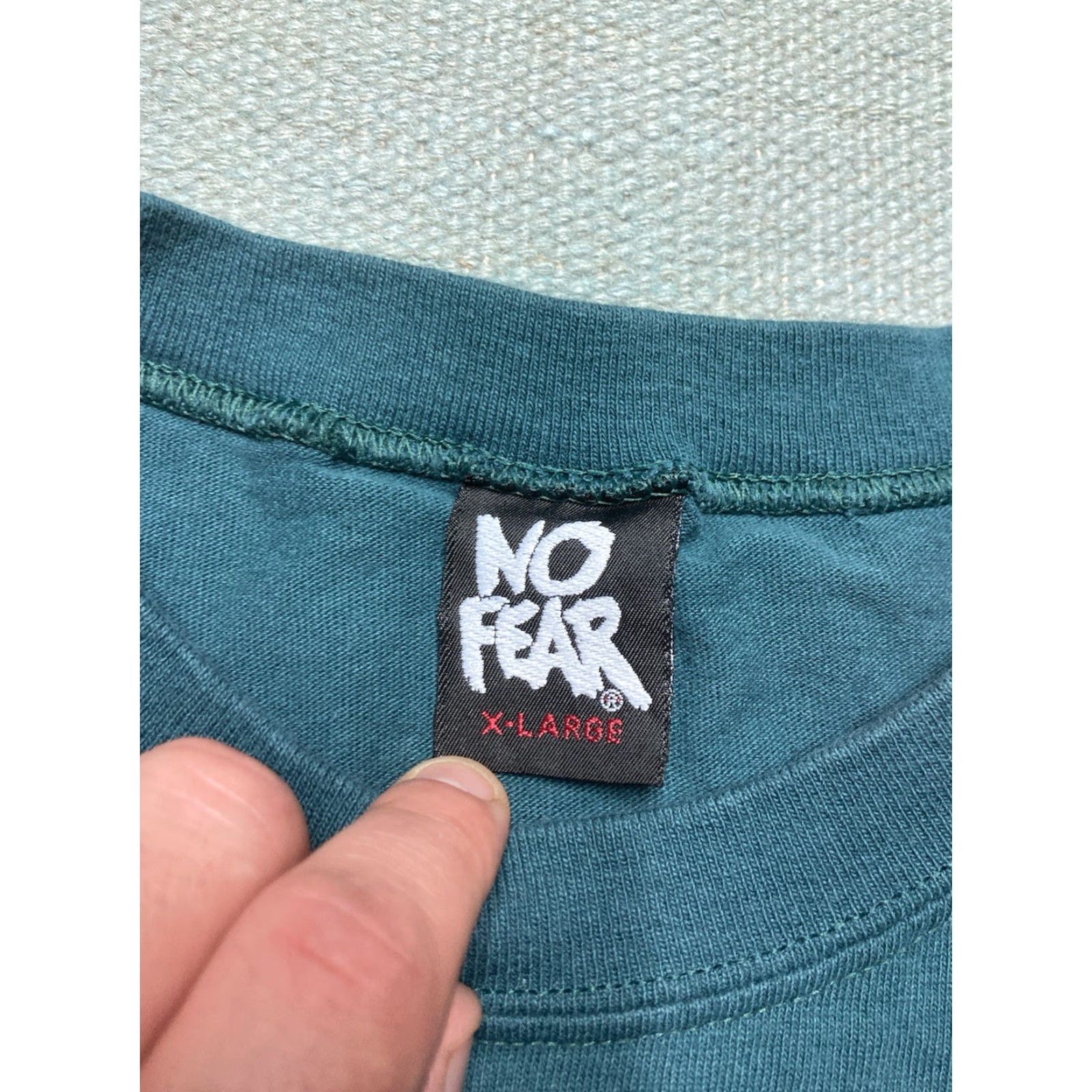 No Fear VINTAGE No Fear Long Sleeve T-Shirt 90s XL Blue Mens Double-Sided Logo Size US XL / EU 56 / 4 - 7 Thumbnail