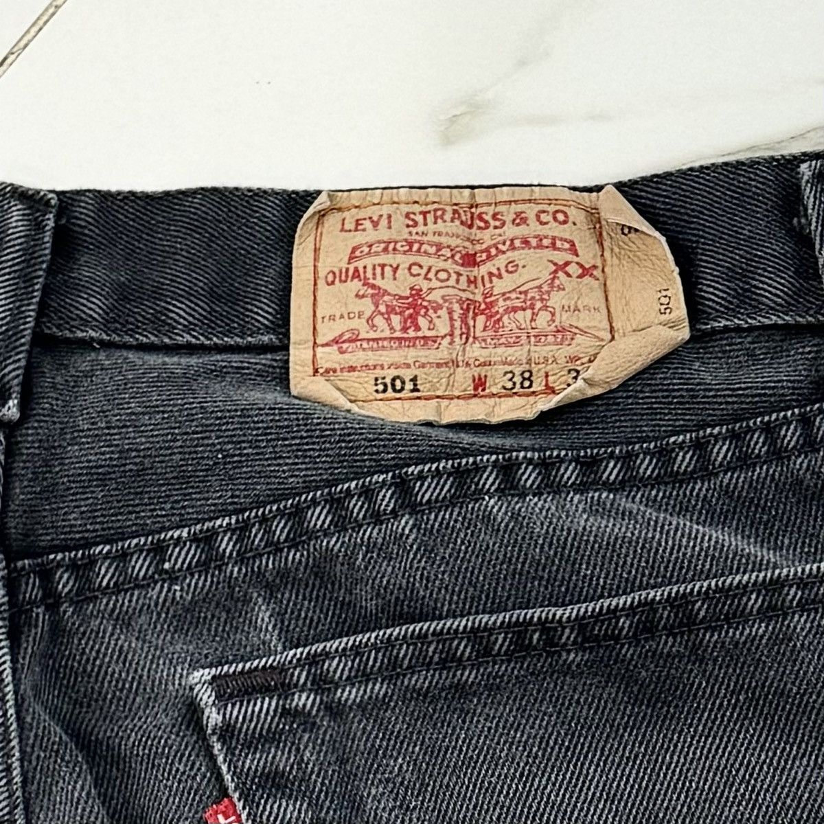 Levi's × Vintage VINTAGE 90s 5 BUTTON BLACK LEVI’S! Size US 36 / EU 52 - 6 Thumbnail