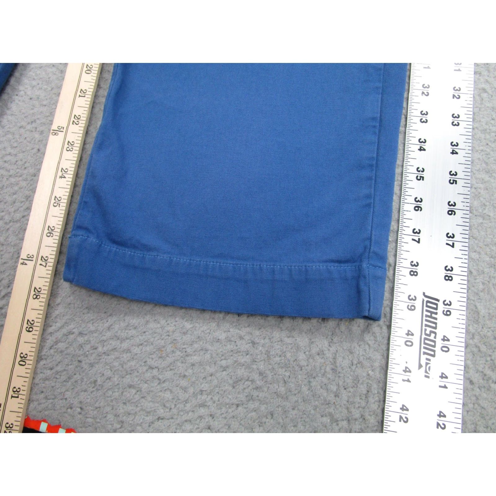 Vintage American Giant Pants 12 Blue Wide Leg Chino Made USA Women Size 34" / US 12 / IT 48 - 2 Thumbnail