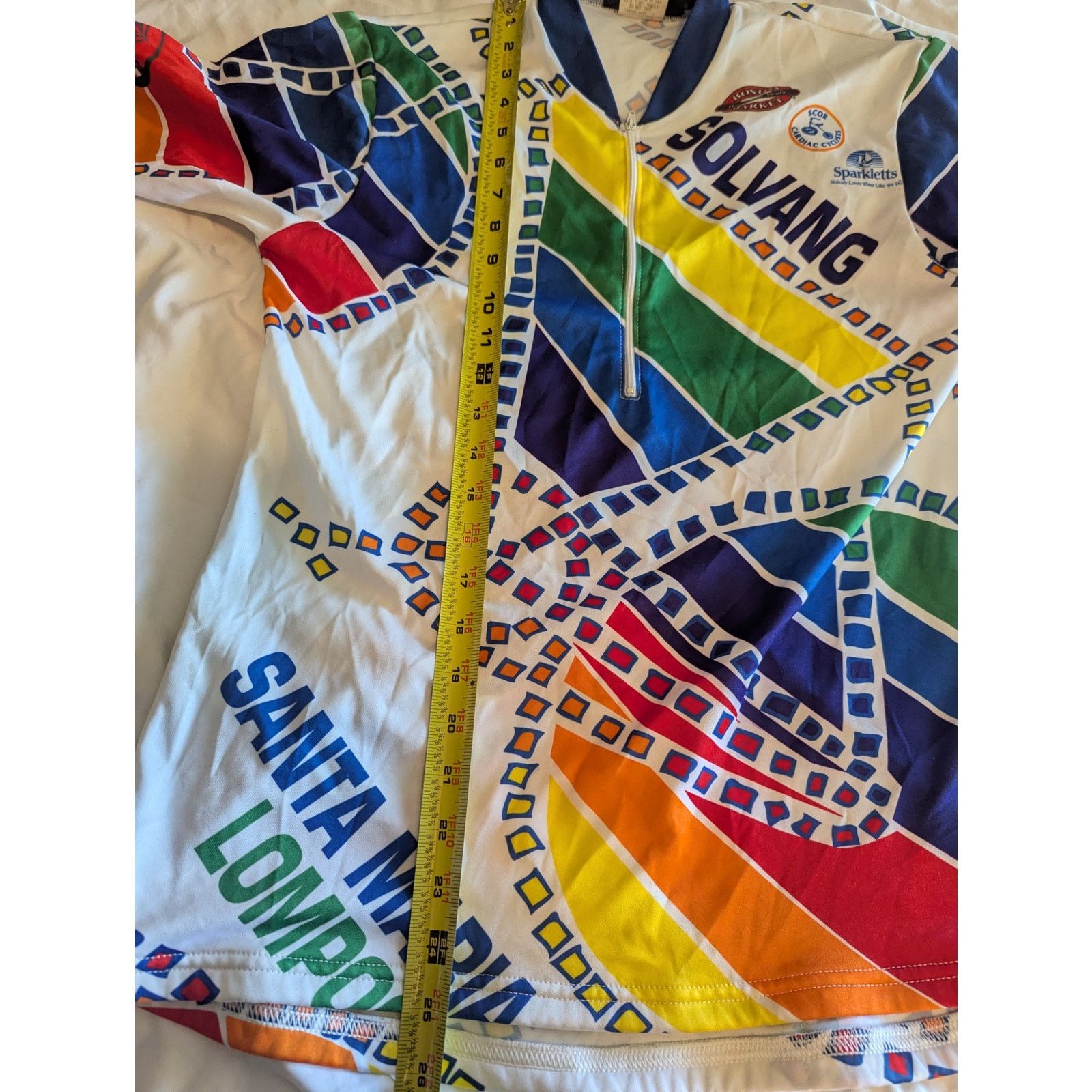 Toga Vtg Toga Solvang Century Santa Maria 1993 Cycling Jersey Med Size US L / EU 52-54 / 3 - 6 Thumbnail