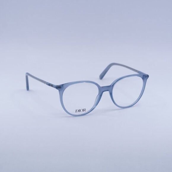 Dior 🕶️ New Dior MINI CD O B1I 3000 Eyeglasses - Shiny Blue Size ONE SIZE - 3 Thumbnail