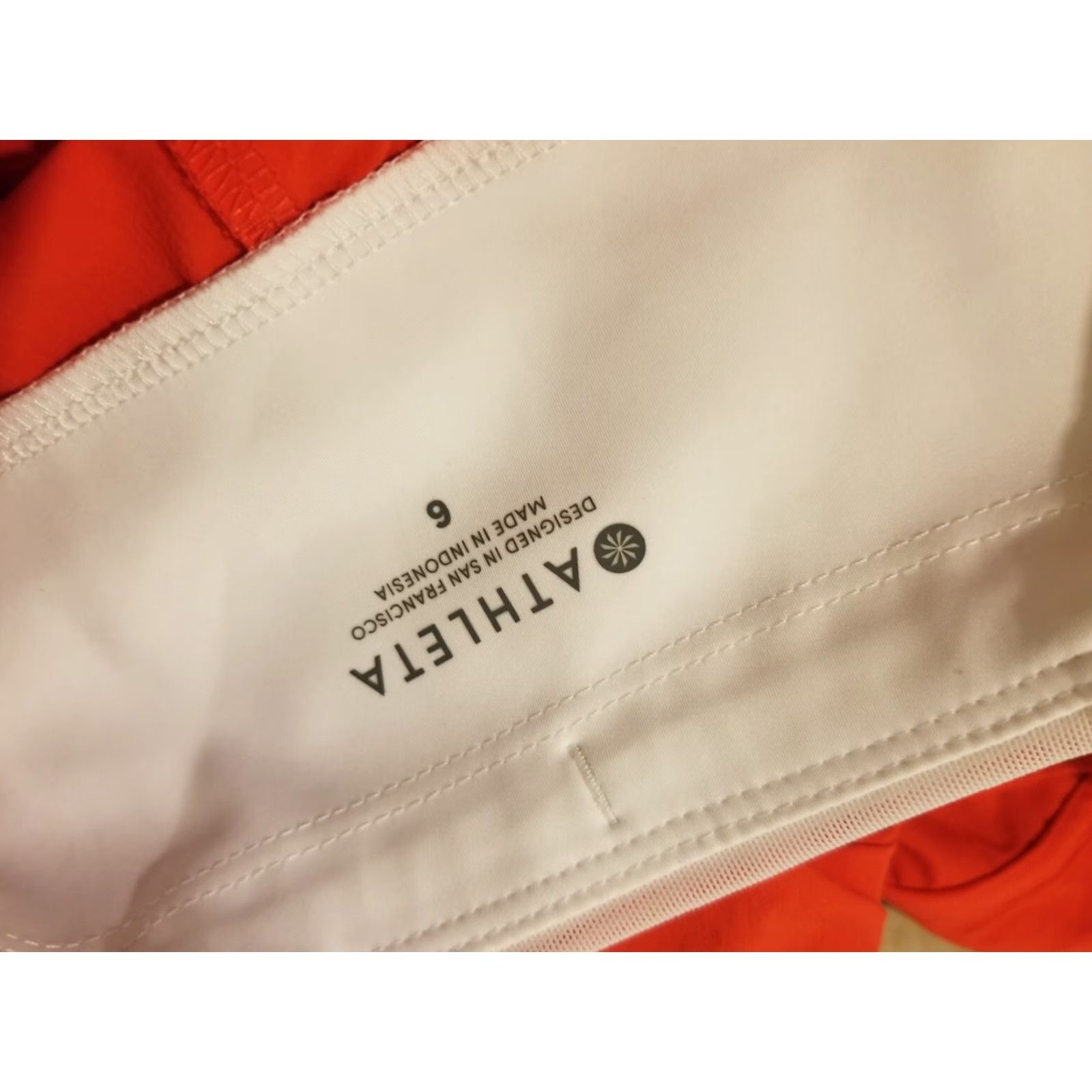 Athleta Womens Athleta Shorts 6 Red Athletic Gym Workout Size 28" / US 6 / IT 42 - 4 Thumbnail