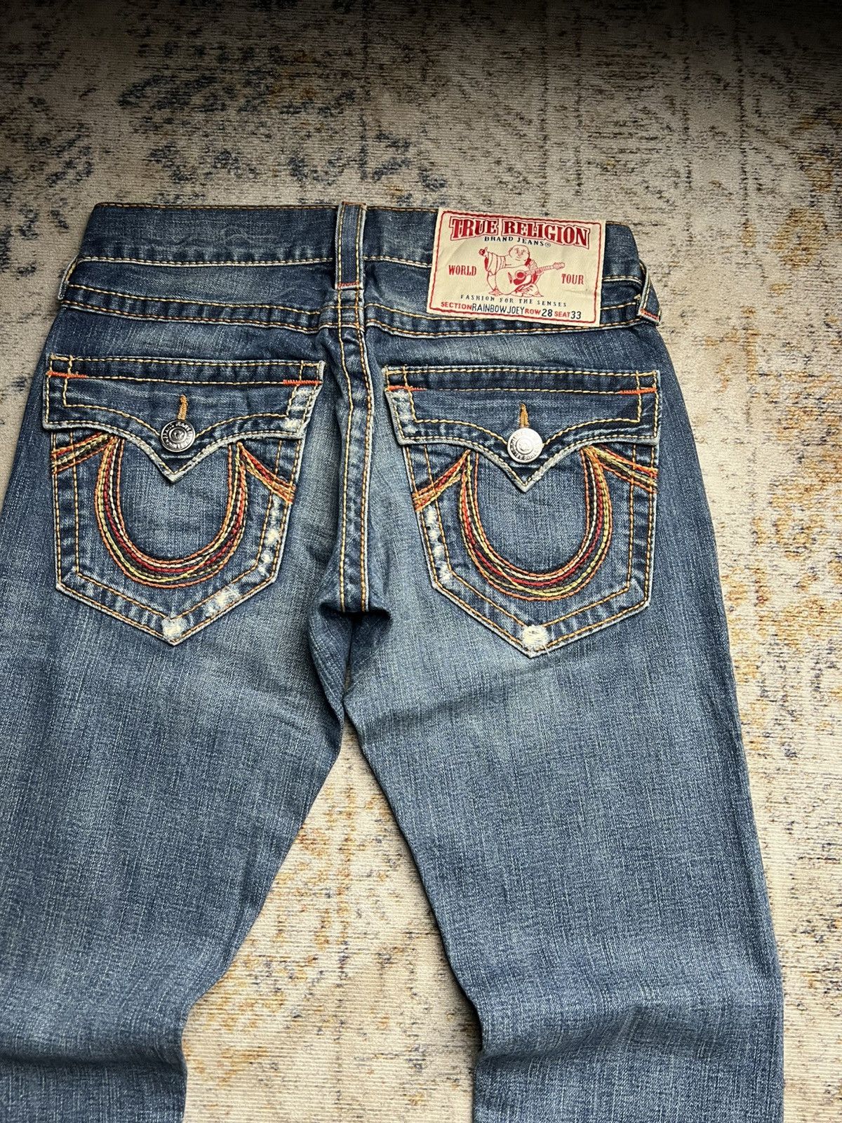 True Religion Flared True Religion Rainbow Joey Bootcut Jeans Size US 30 / EU 46 - 3 Thumbnail